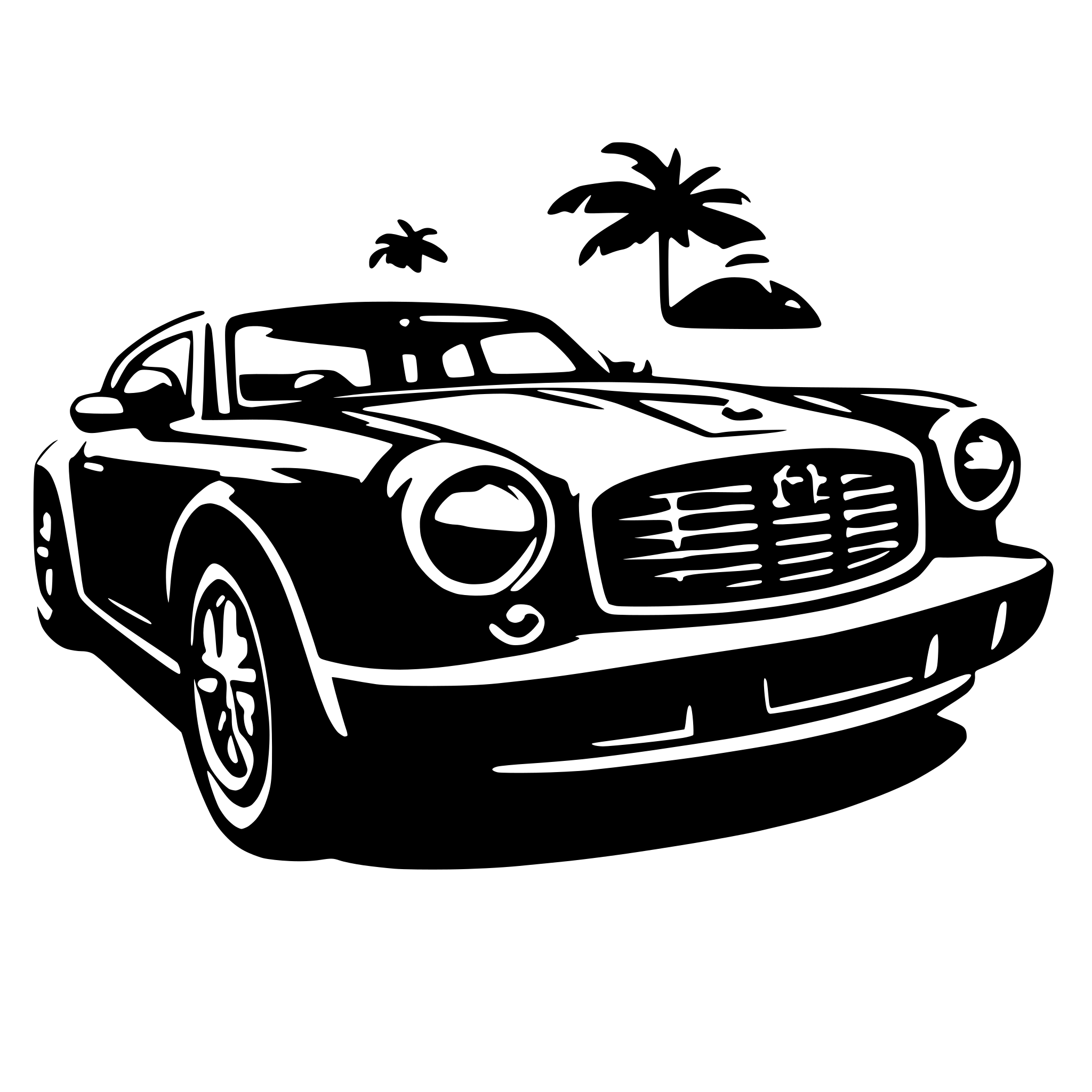AI-generated SVG of 'luxury car'