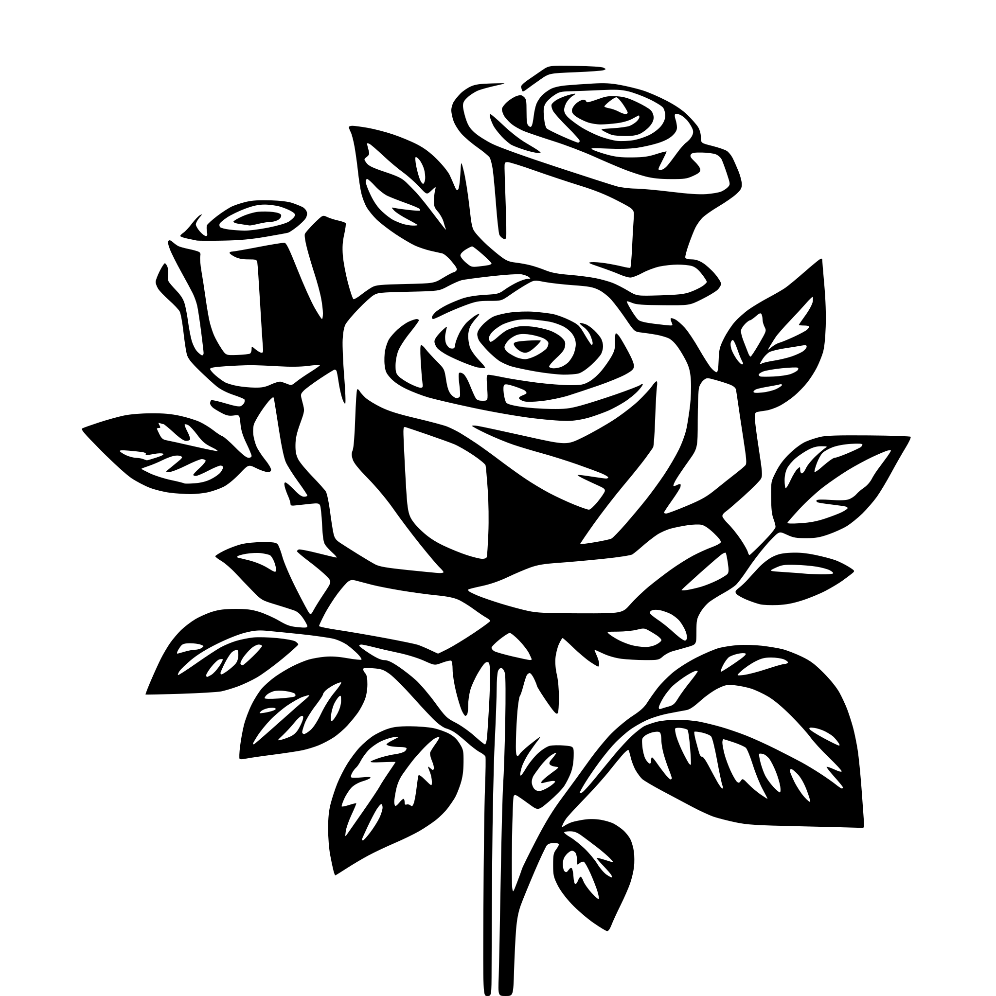 AI-generated SVG of '12 Roses'
