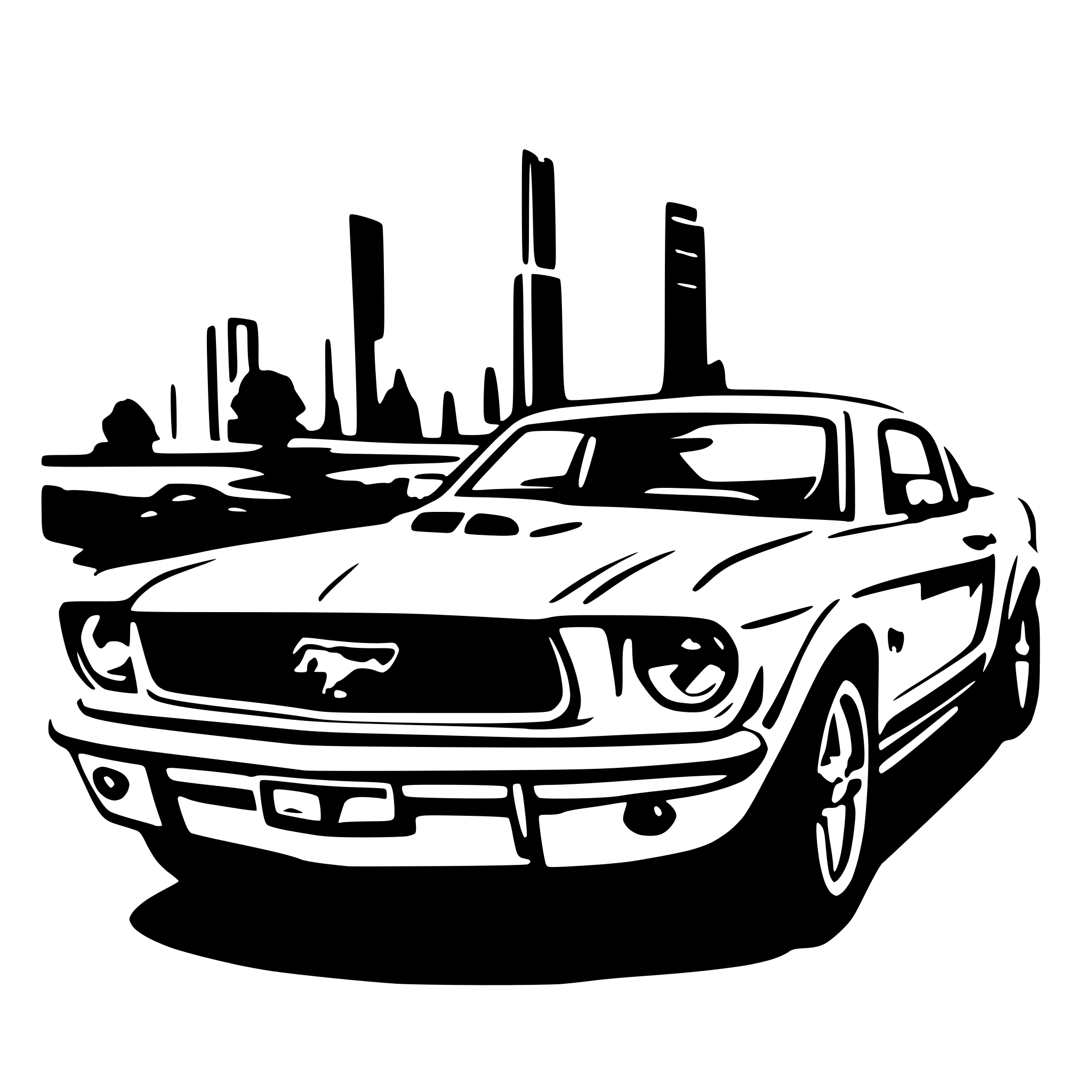 AI-generated SVG of 'Ford Mustang'