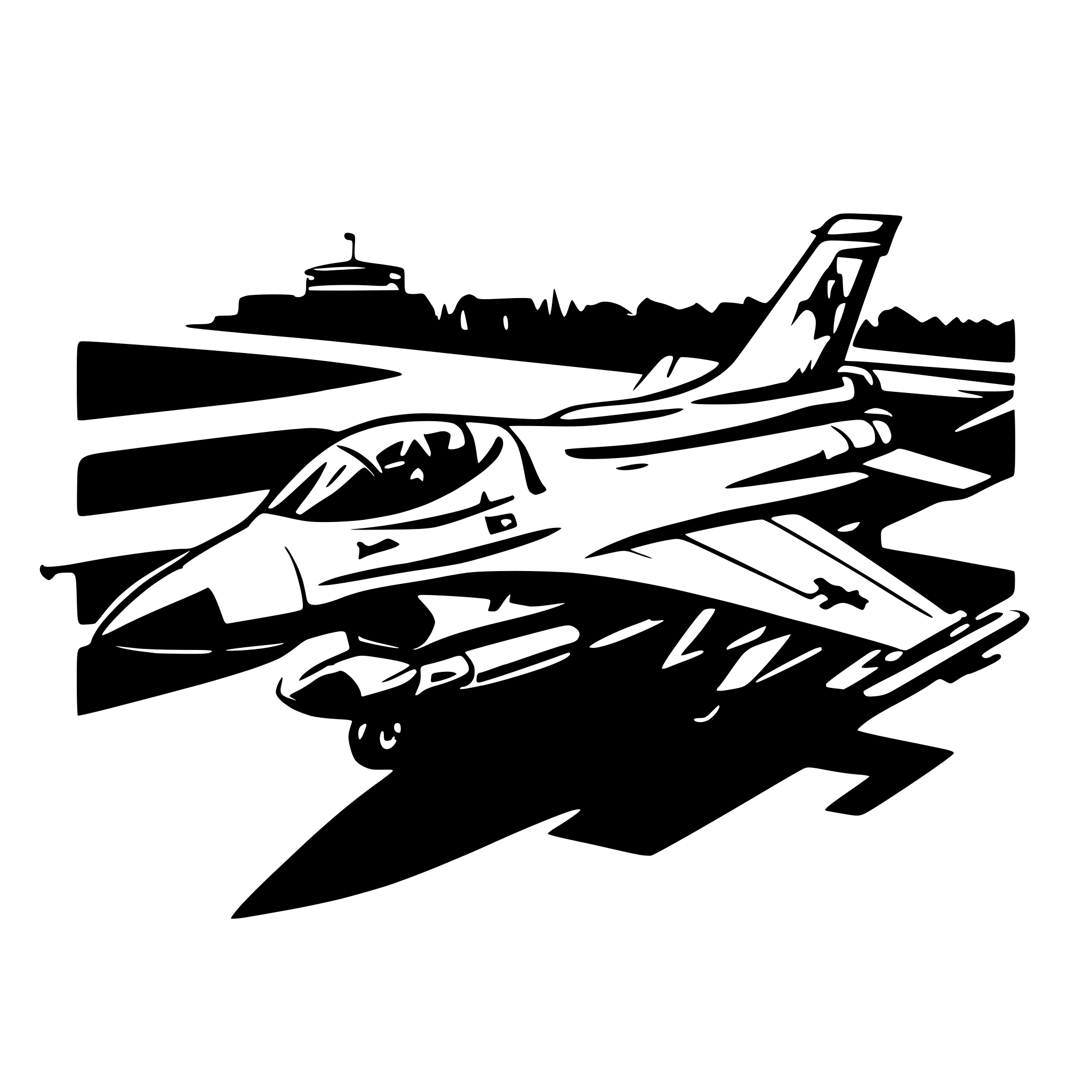 AI-generated SVG of a draw me a vector styled illustration of american f 16 fighter jett. there should be no background and the vector should be 8k
