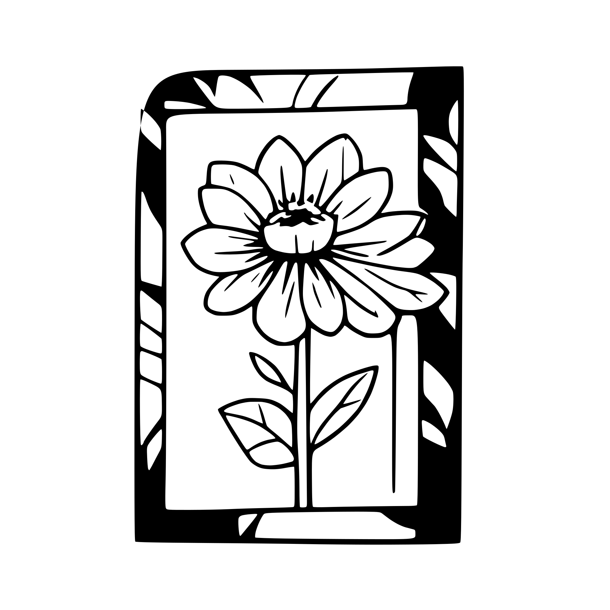 AI-generated SVG of a happy new year card with flower