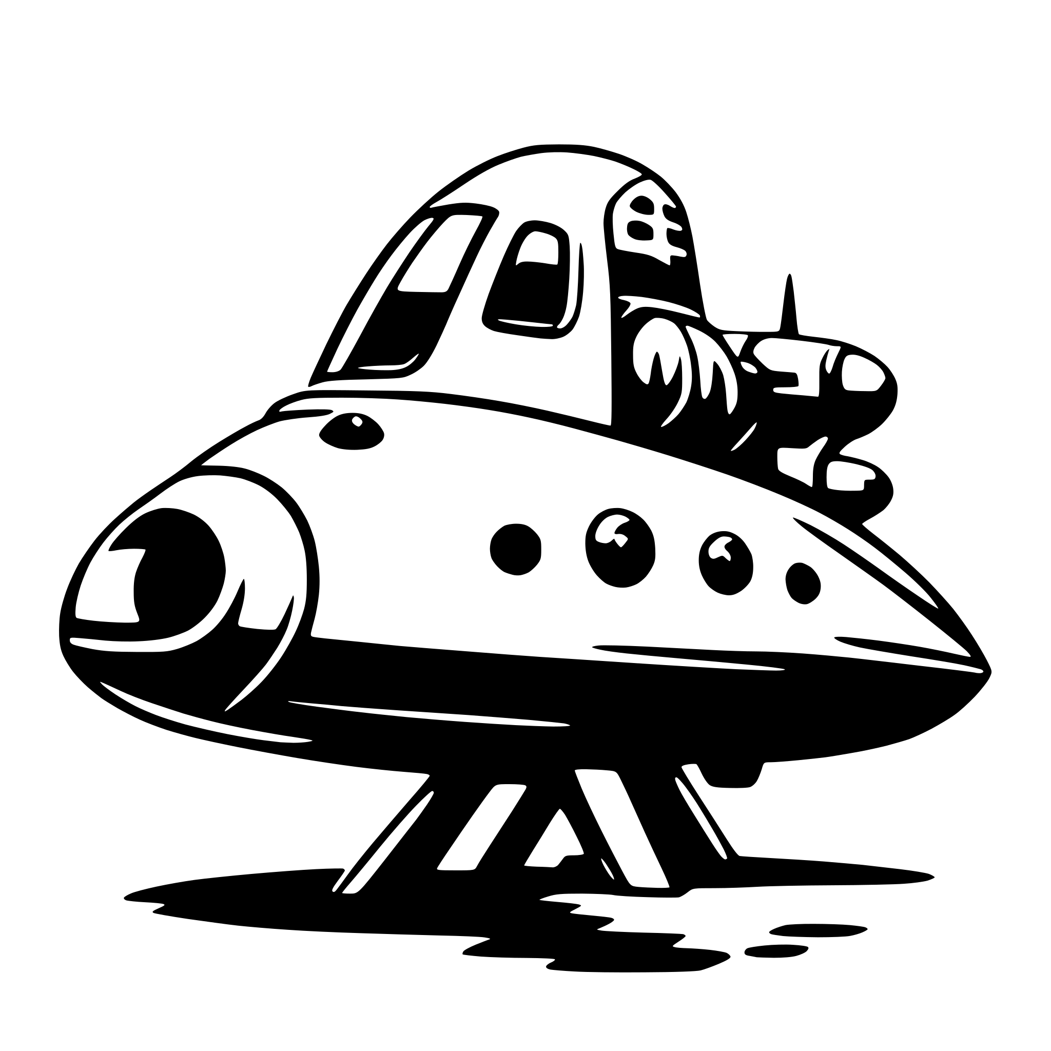 AI-generated SVG of 'spaceship'