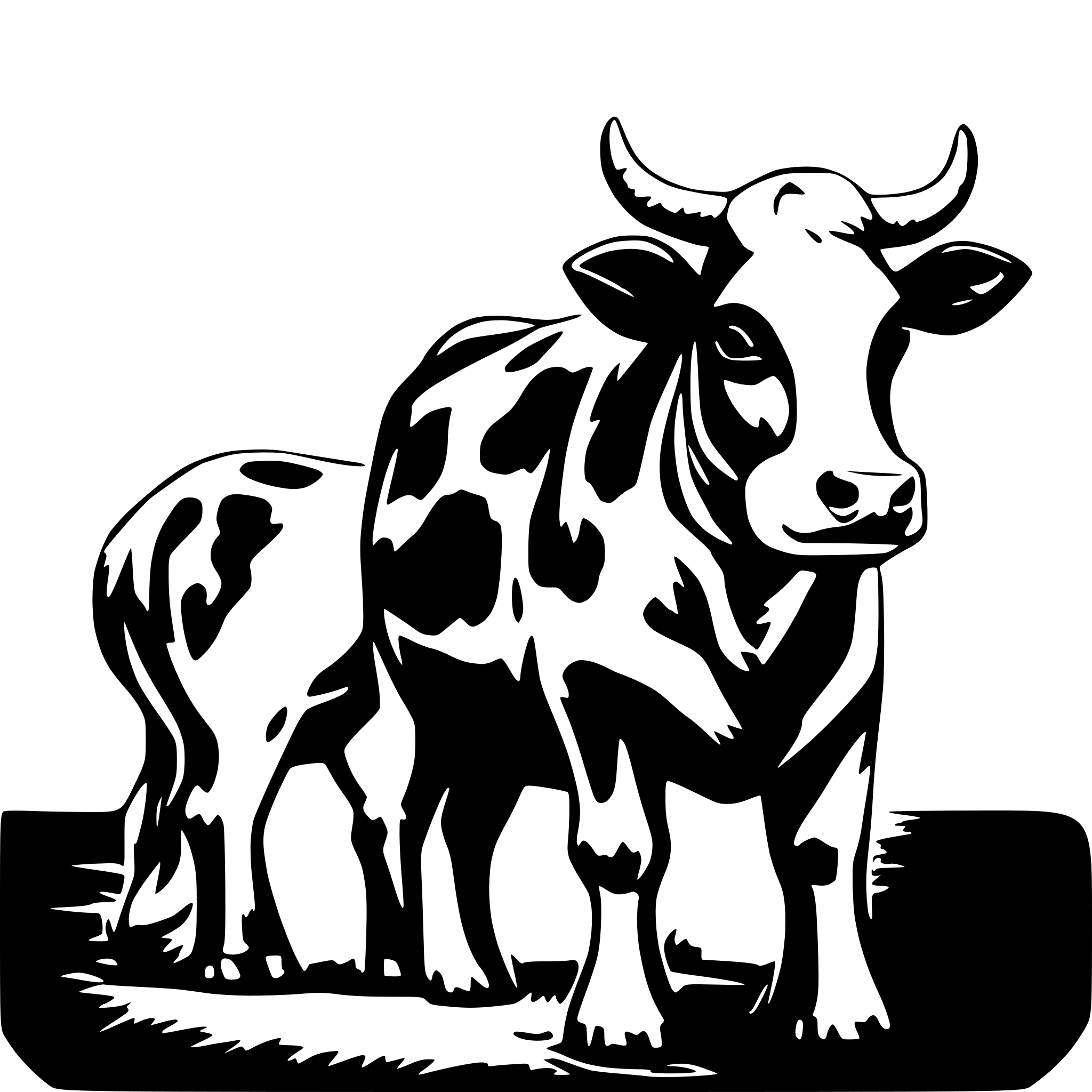 AI-generated SVG of 'Vache'