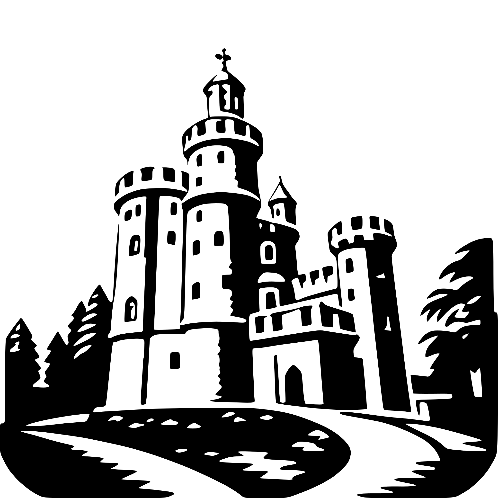 AI-generated SVG of 'pena palace'