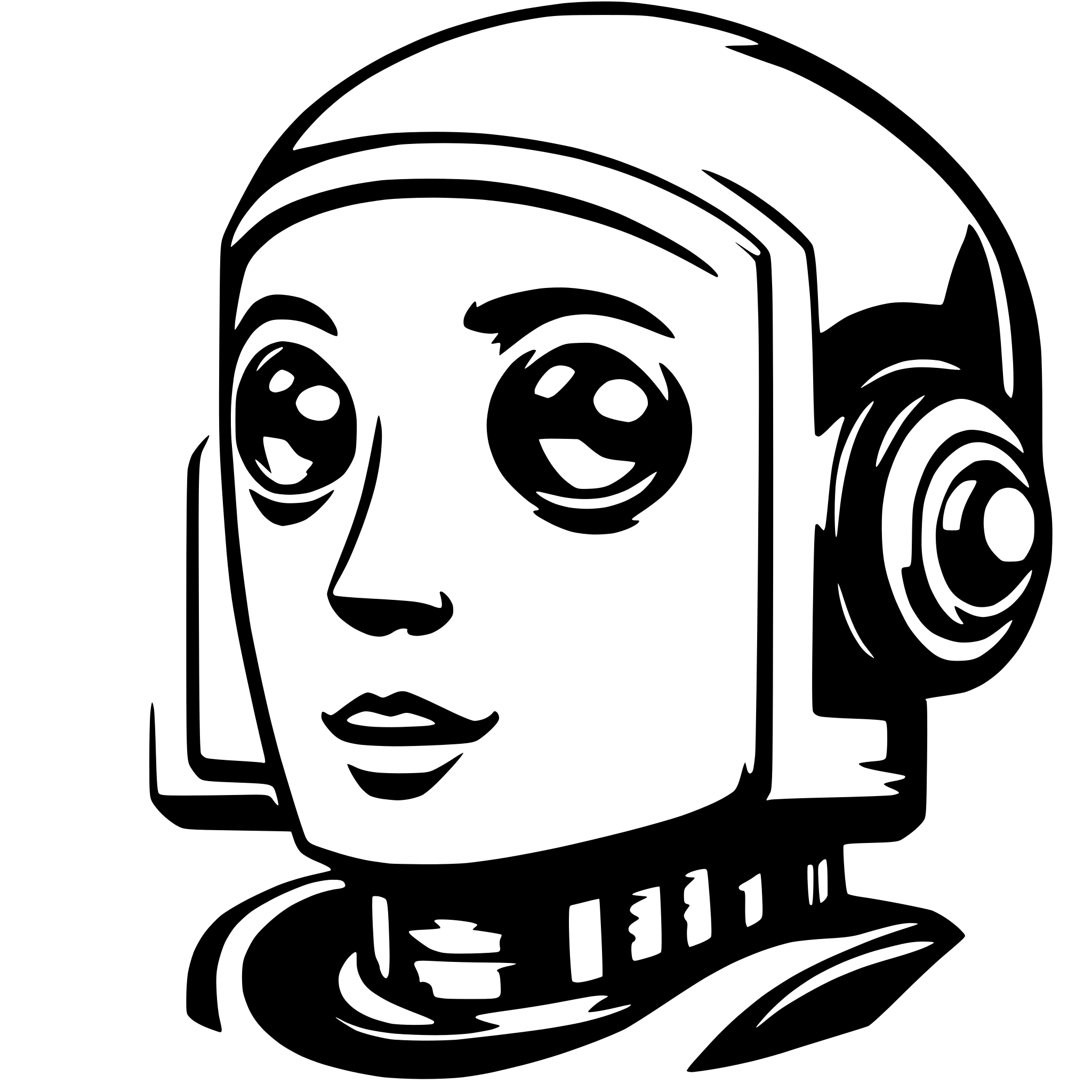 AI-generated SVG of 'Trading bot face'