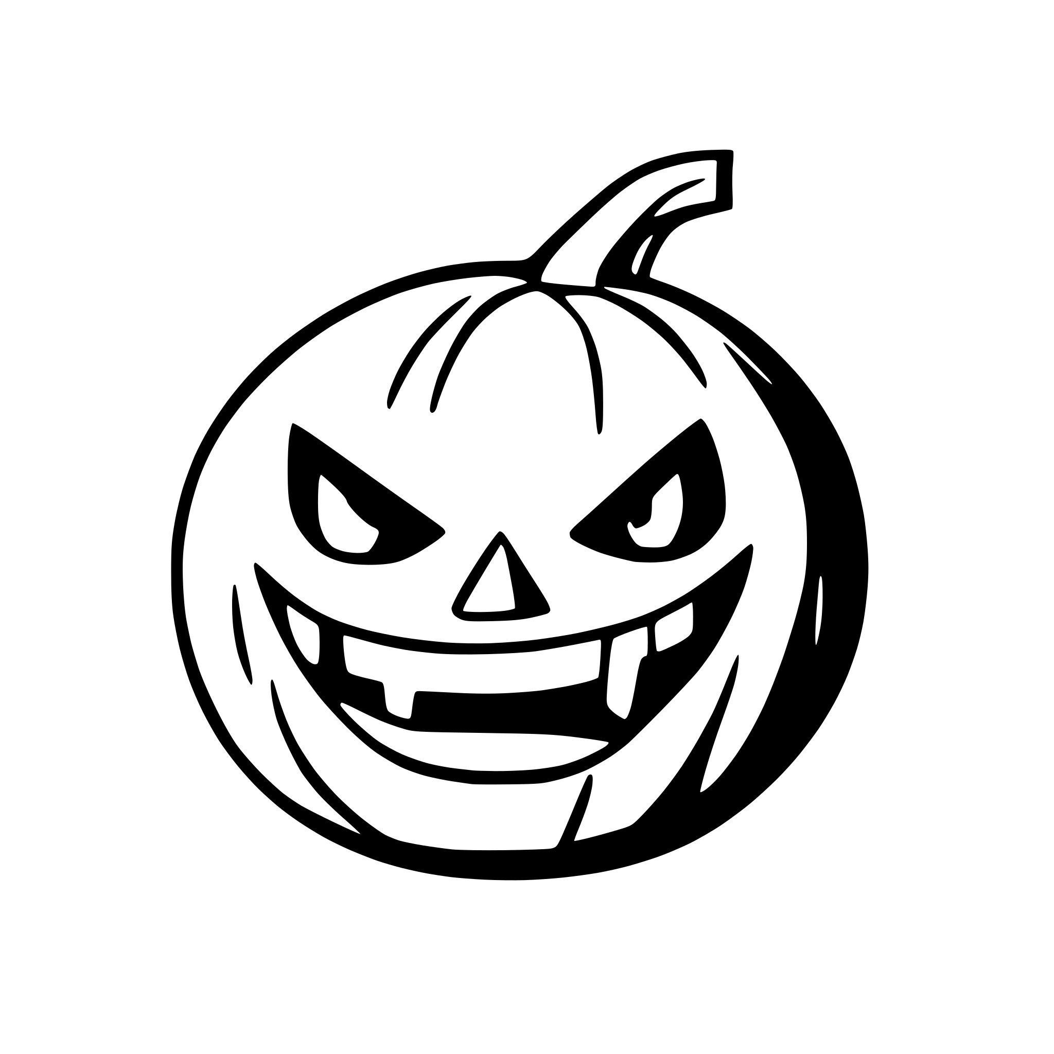 AI-generated SVG of a a halloween pumpkin with an angry face