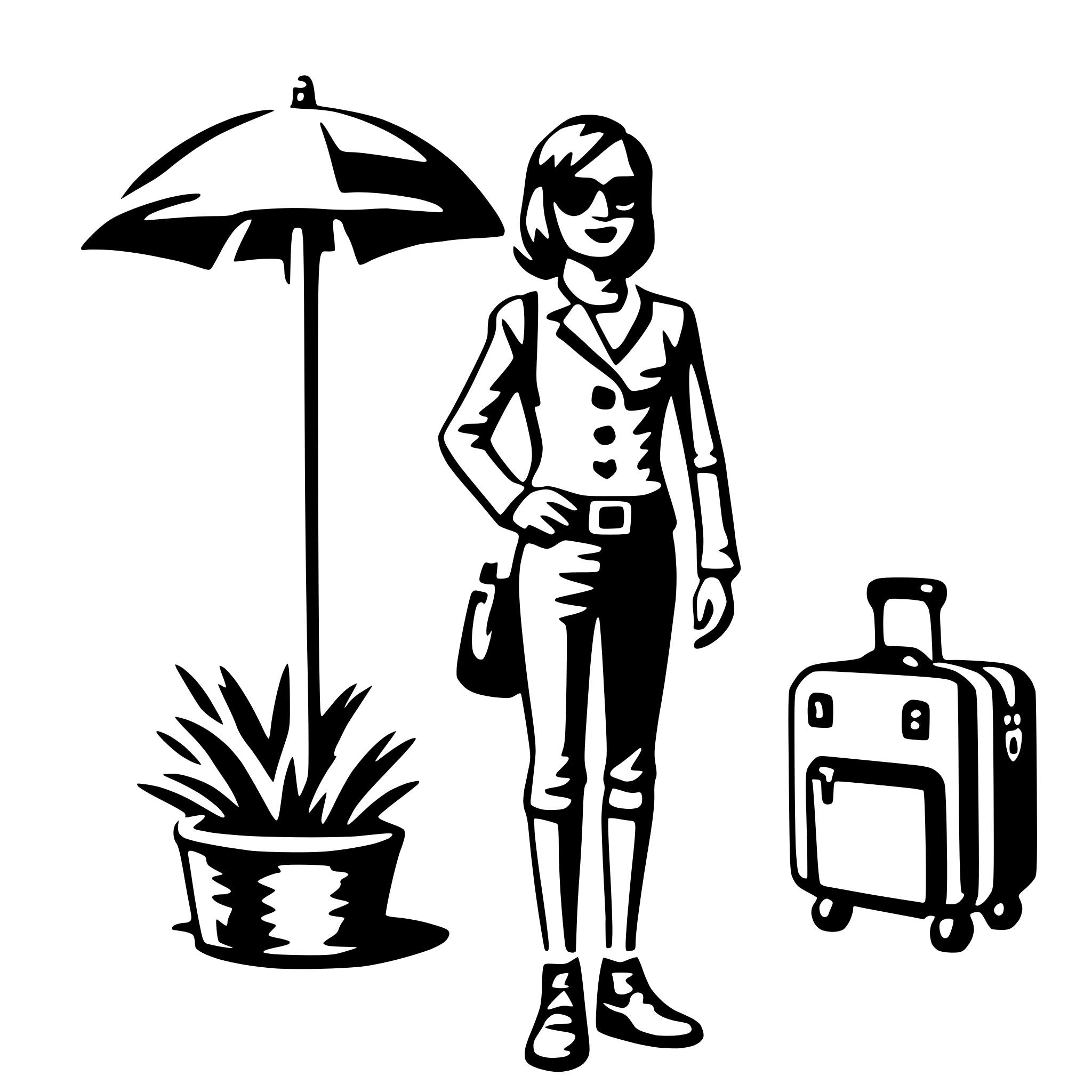 AI-generated SVG of 'travel agent'
