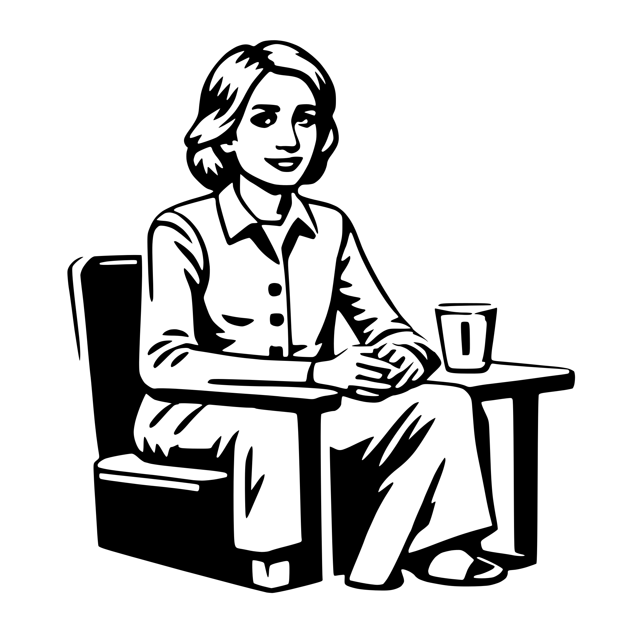 AI-generated SVG of 'social worker'