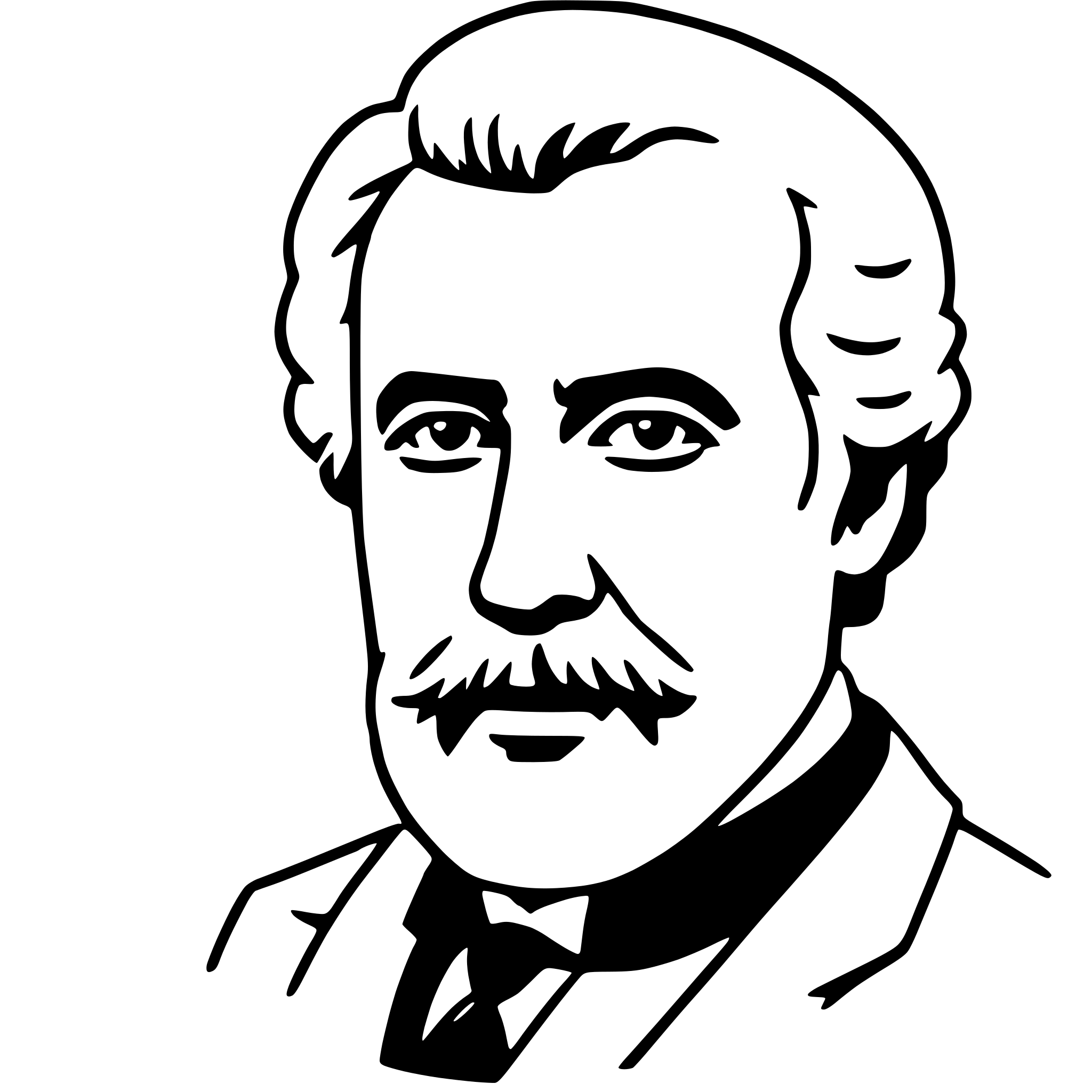 AI-generated SVG of a alexander graham bell