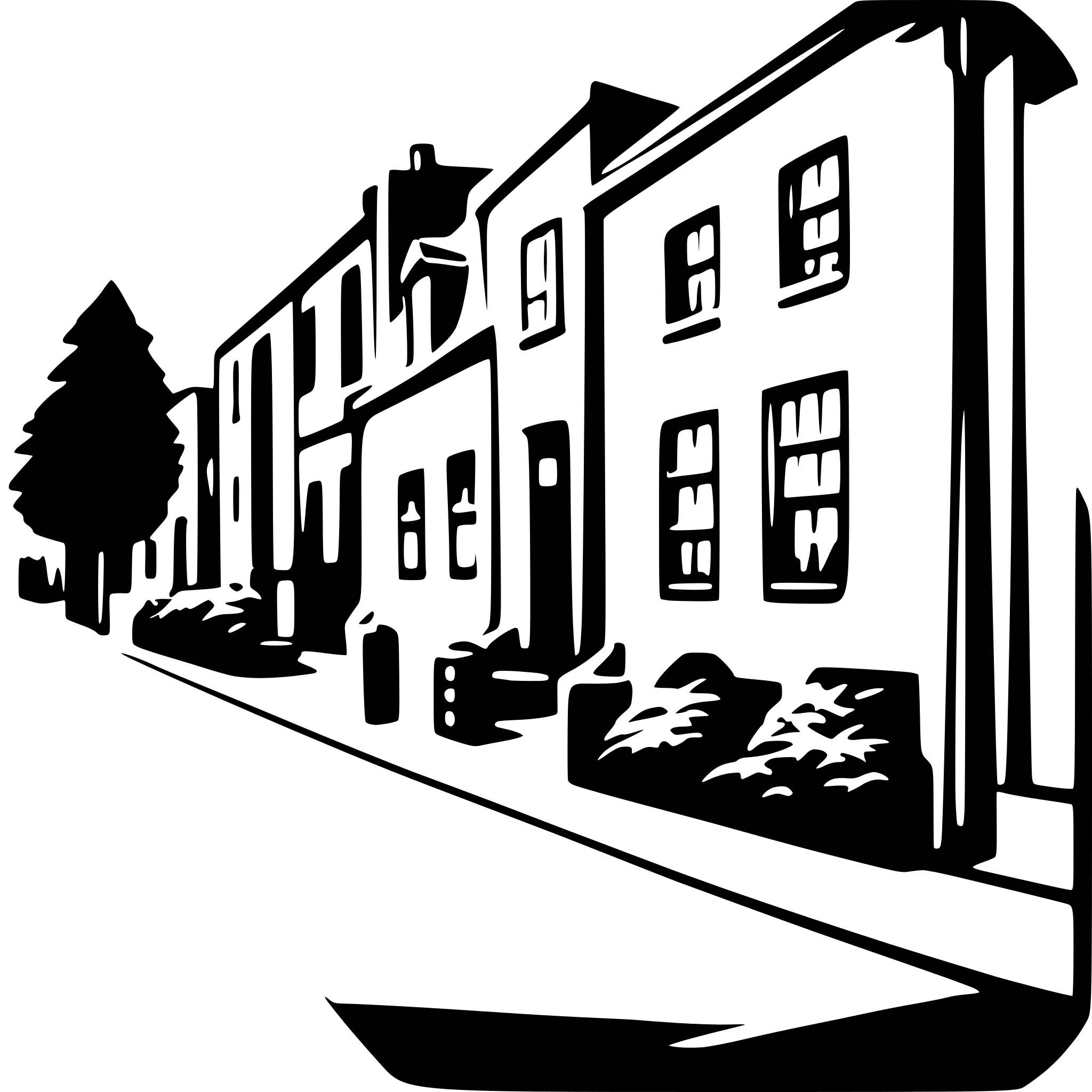 AI-generated SVG of 'british street'