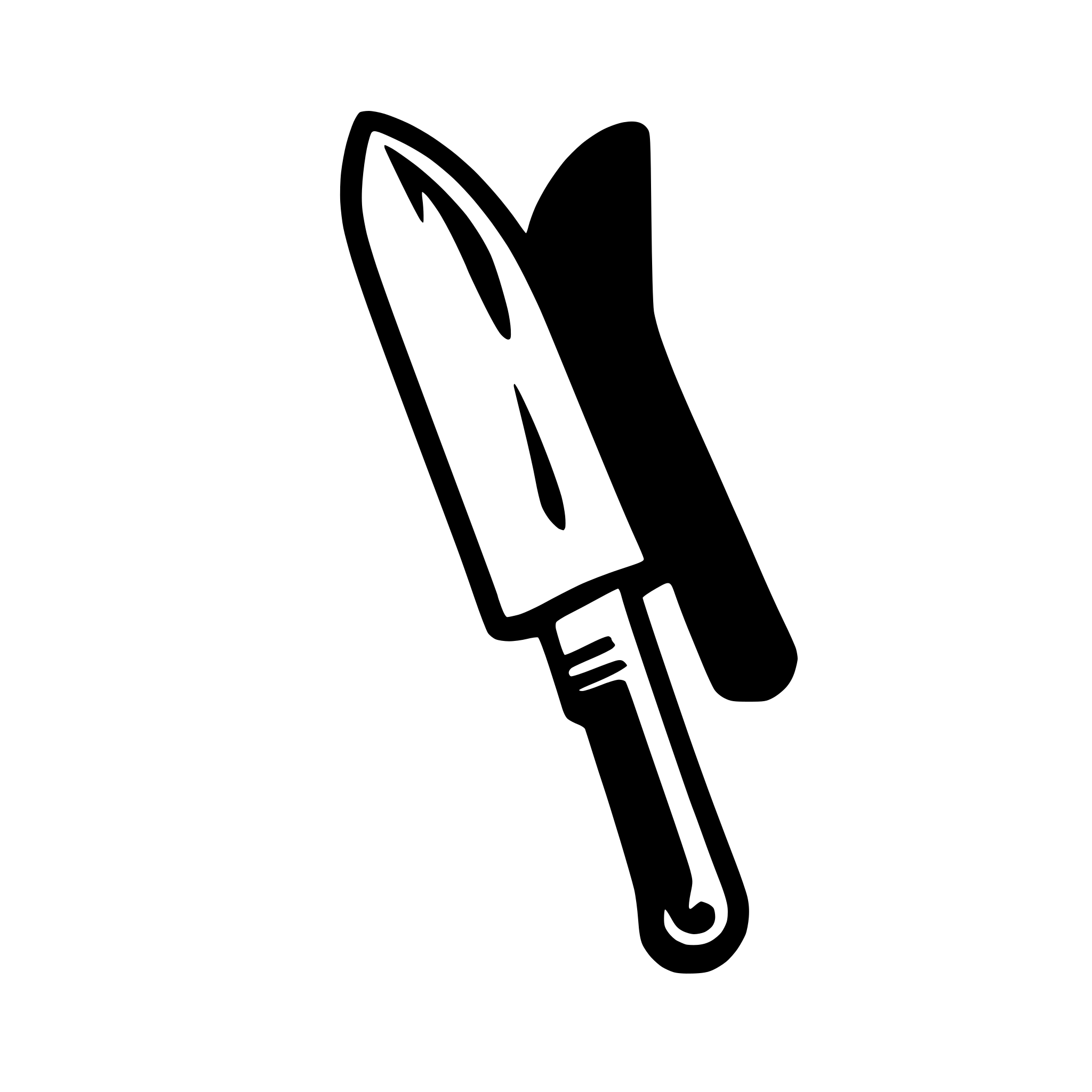 AI-generated SVG of a knife