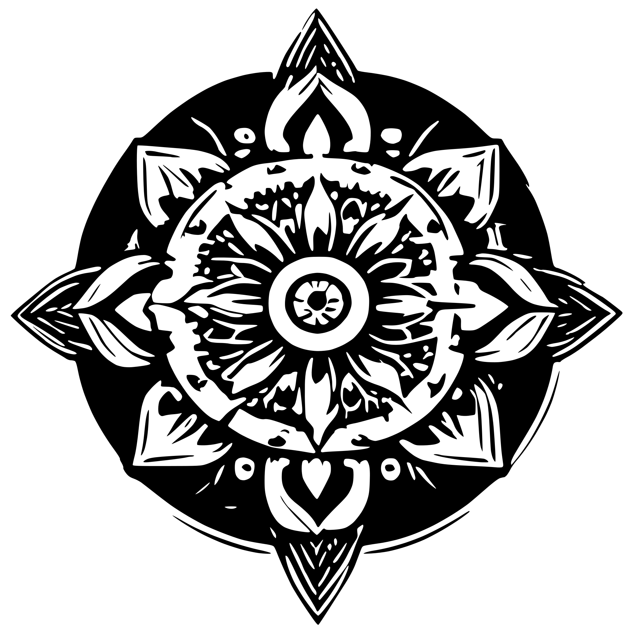 AI-generated SVG of a mandala