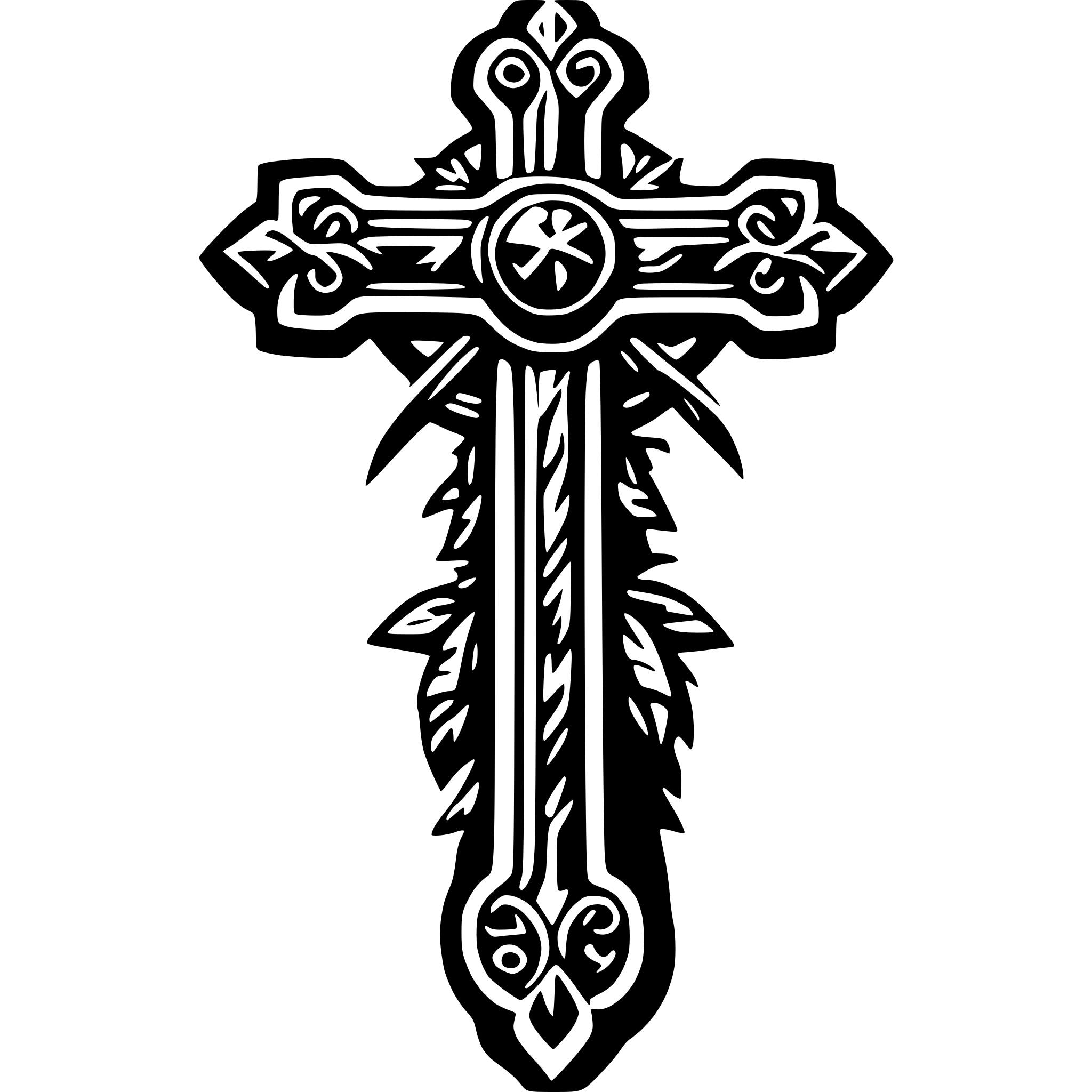 AI-generated SVG of a Ornate Cross