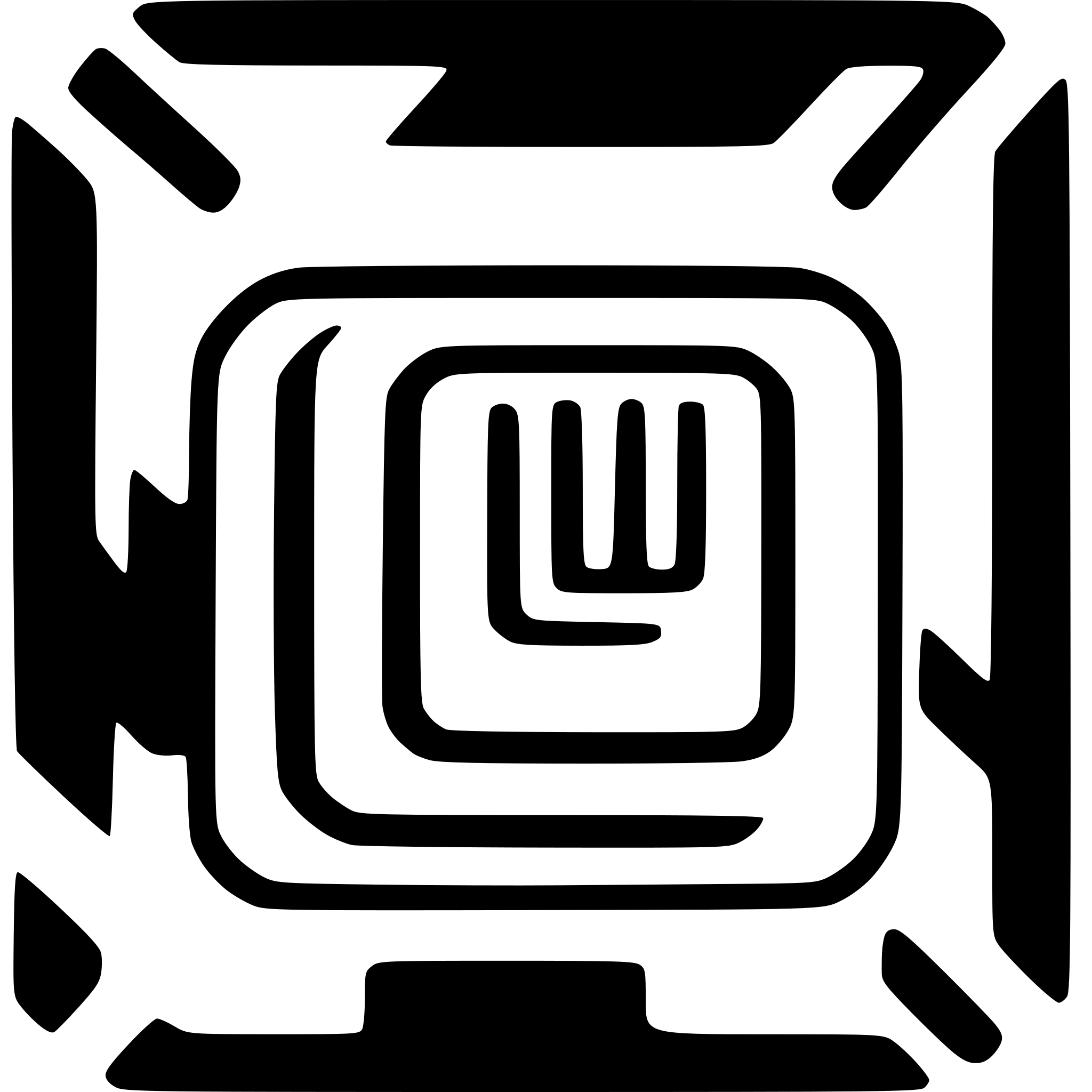 AI-generated SVG of a simple cpu icon. symmetrical square icon with pins coming from all four sides