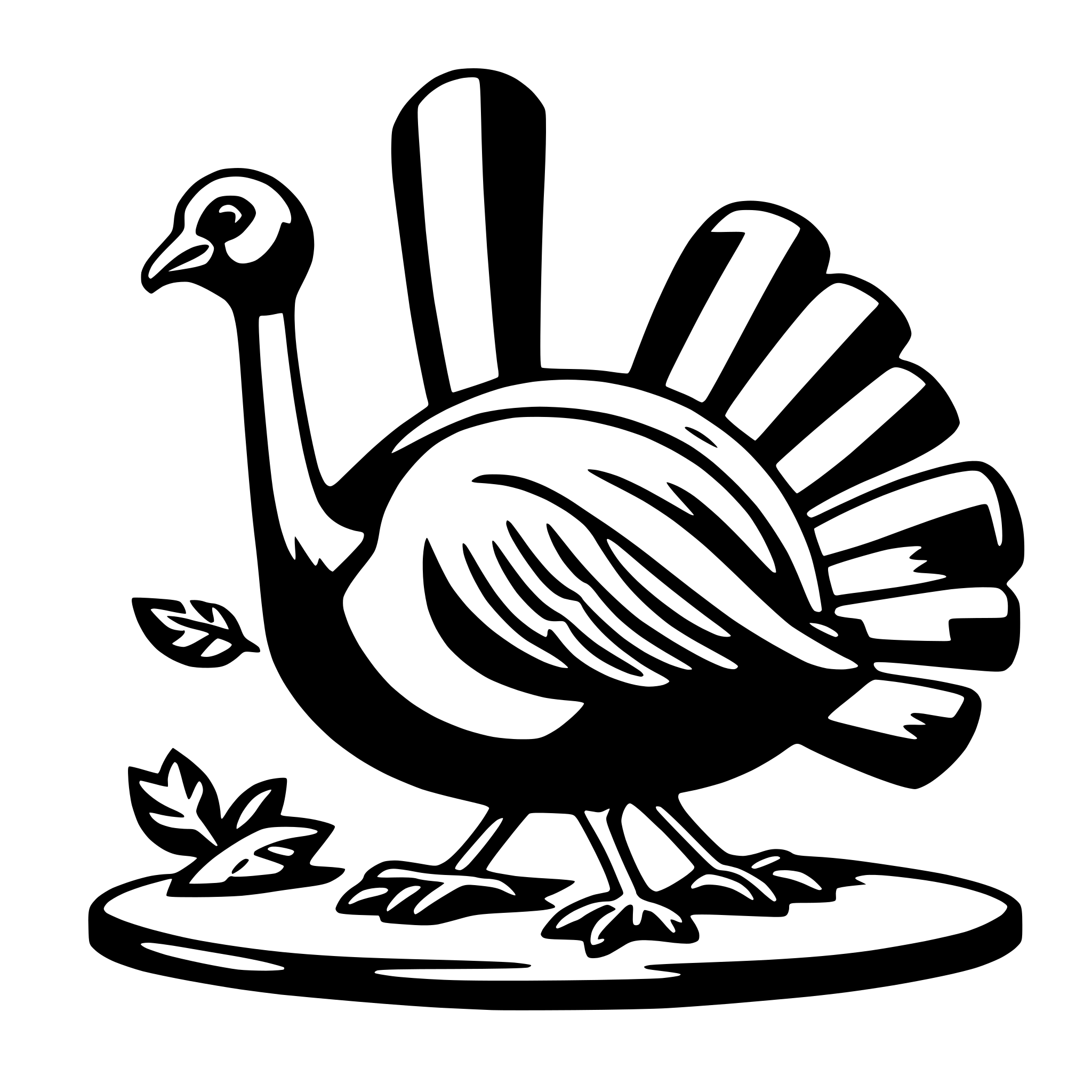 AI-generated SVG of 'turkey'