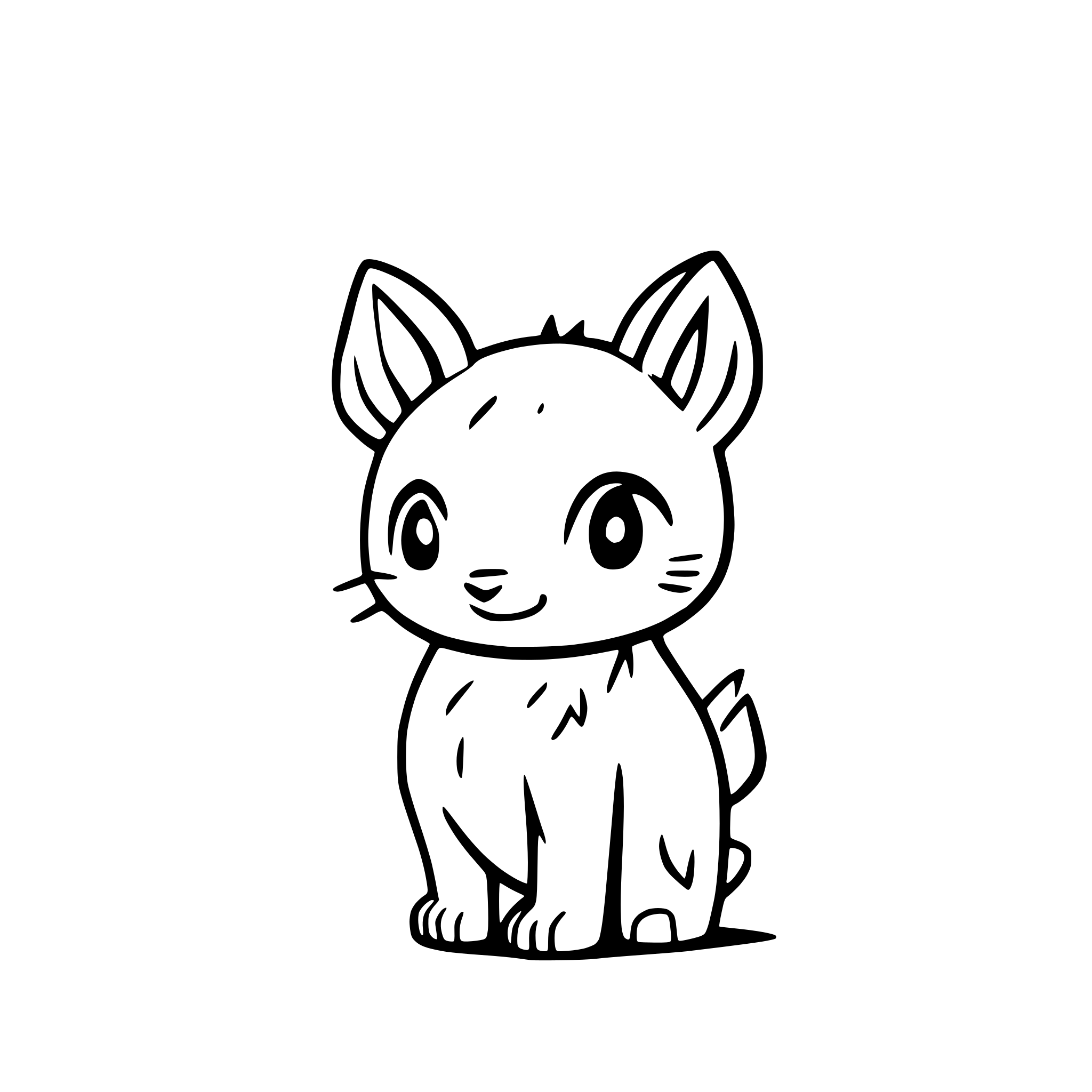 AI-generated SVG of 'cute animal'