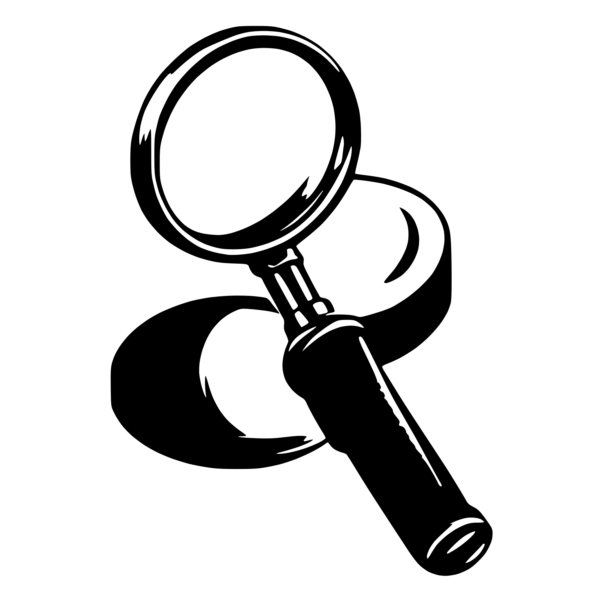 AI-generated SVG of 'magnifier search darknet shop'