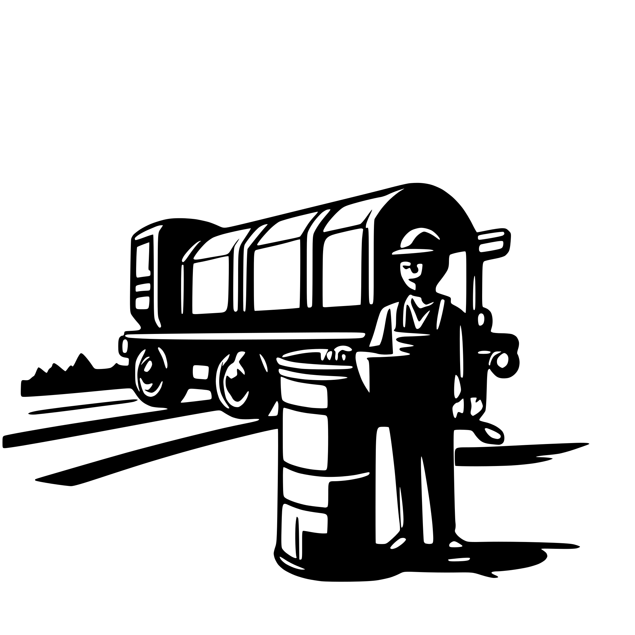 AI-generated SVG of a I need a logo for a mechanic shop that services cane sugar rail transport bins like the one in the photo