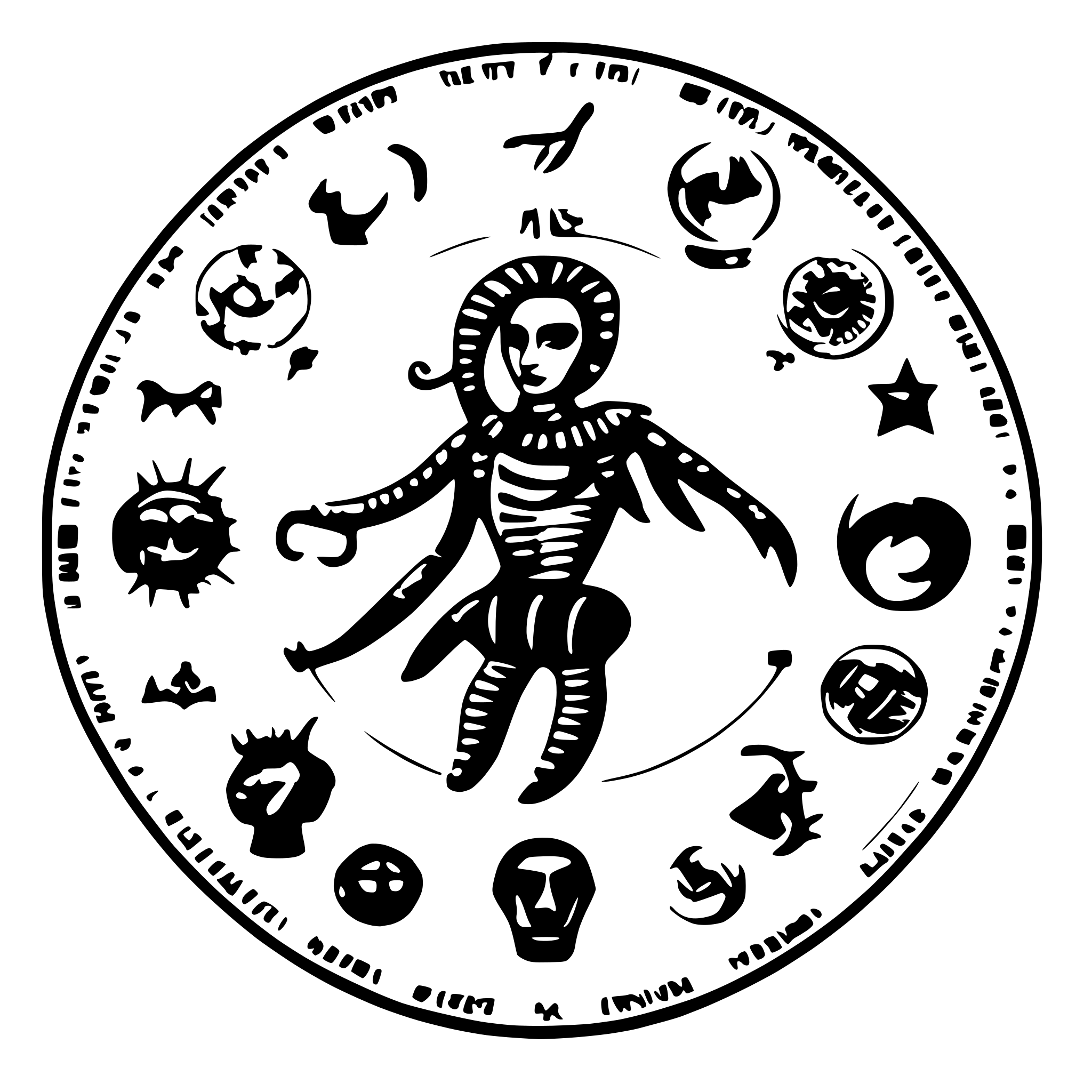 AI-generated SVG of a zodiac signs