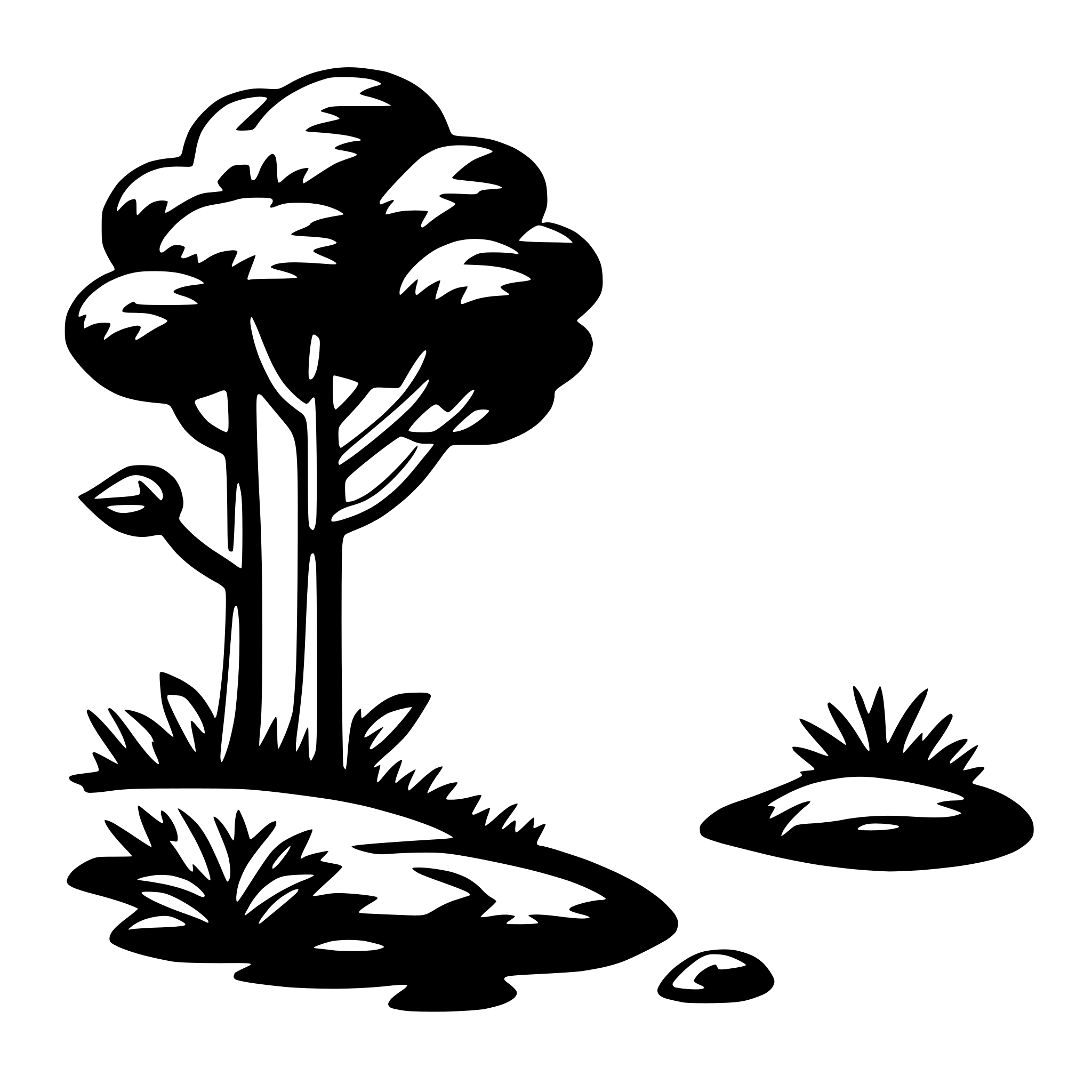 AI-generated SVG of 'nature peace'