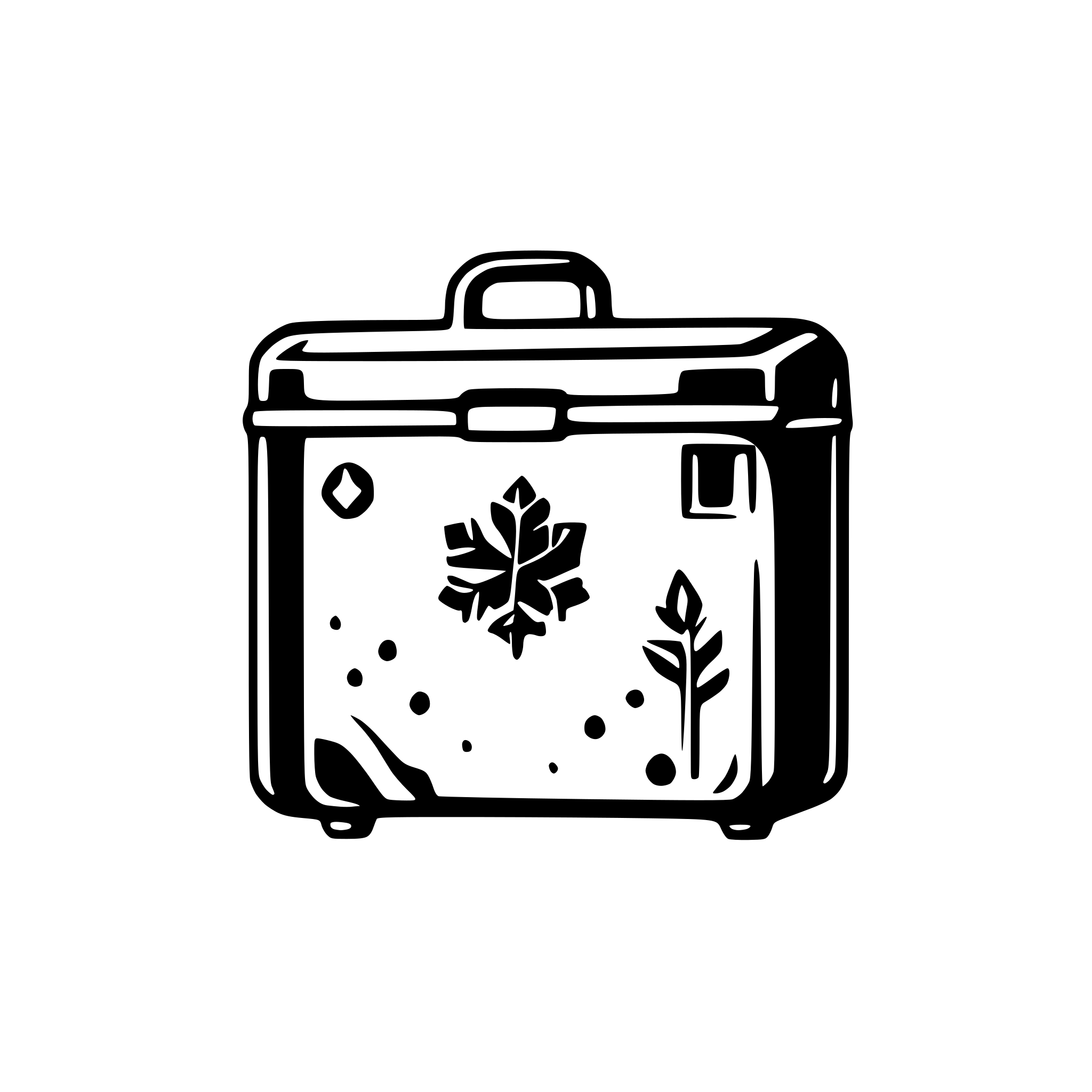 AI-generated SVG of a an icebox (cooler) with some snow in it and a snowflake stamped on its side