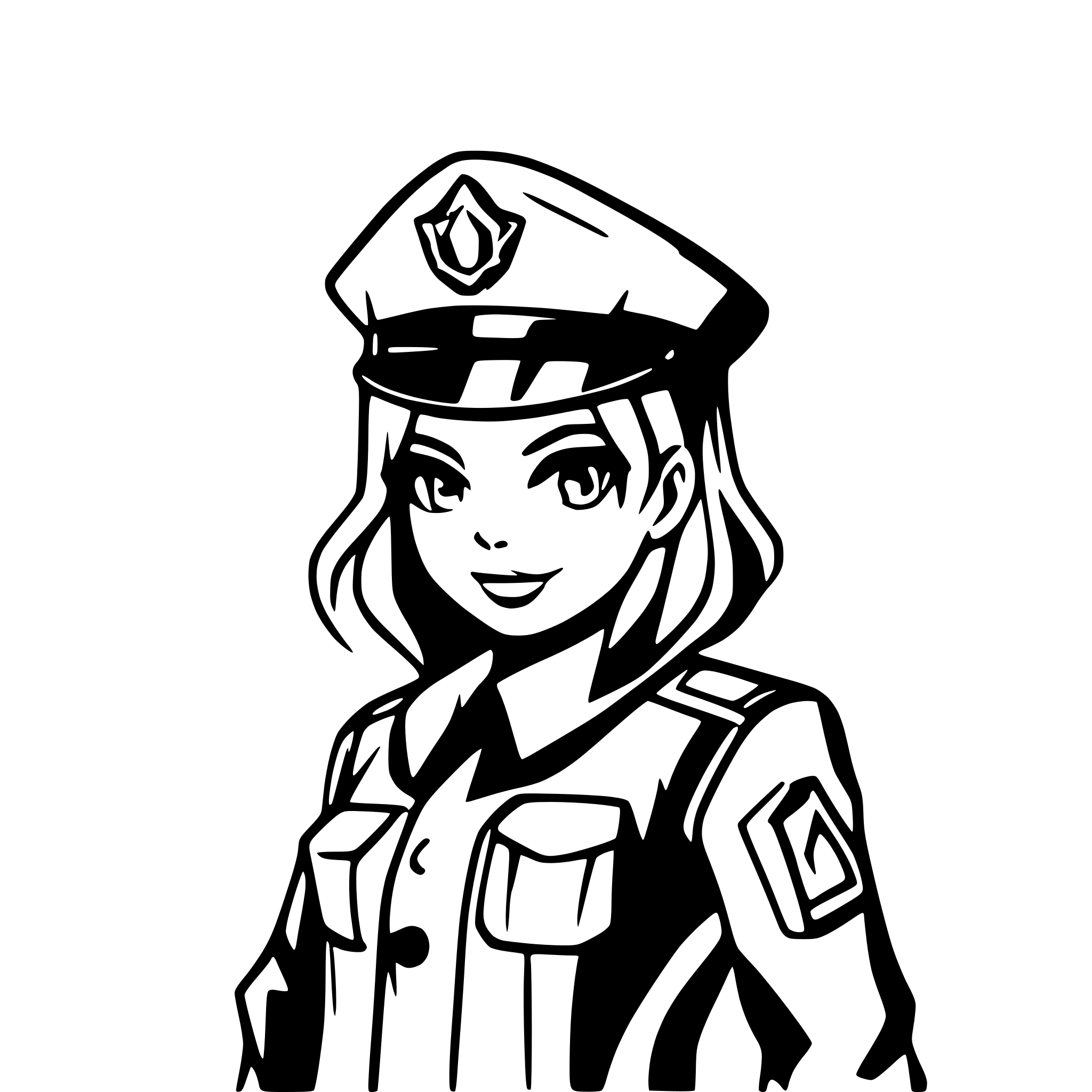 AI-generated SVG of 'police officer'