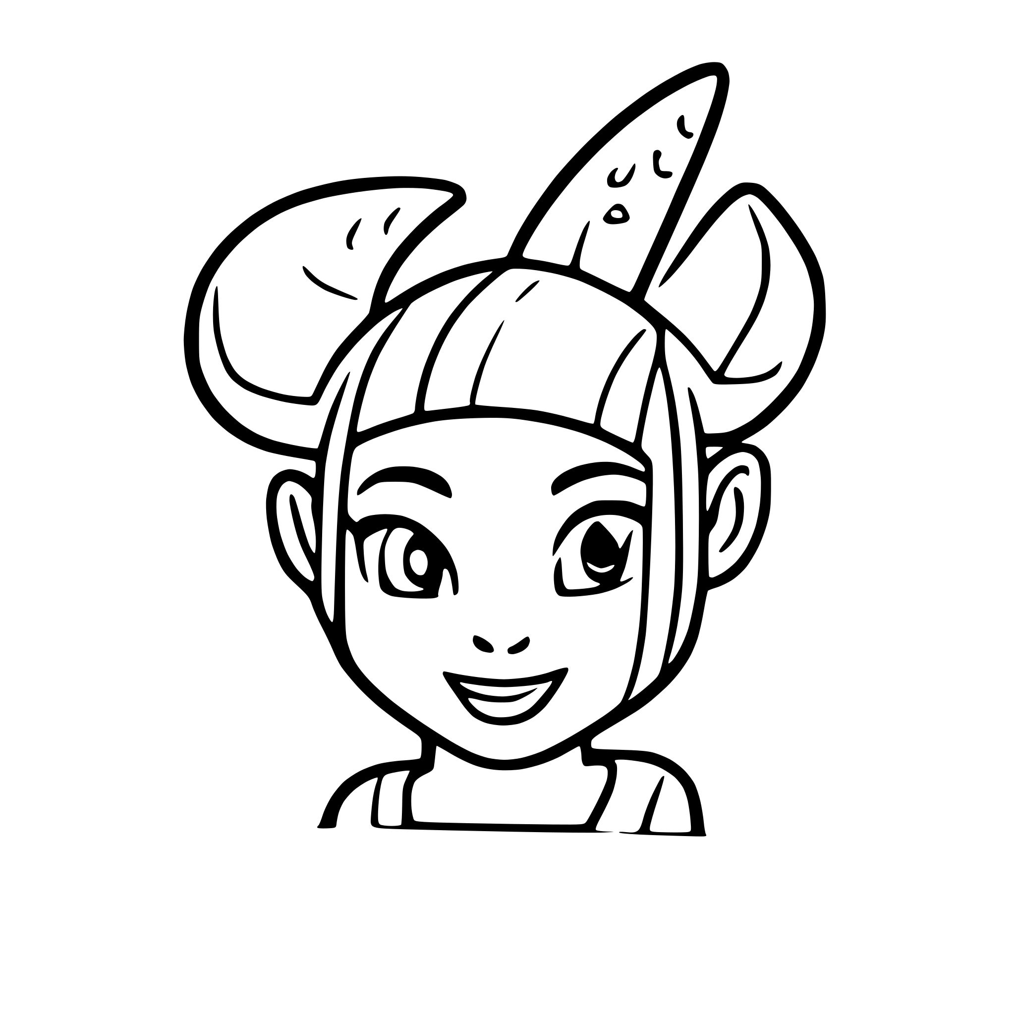 AI-generated SVG of a a rectangle with shrek ears
