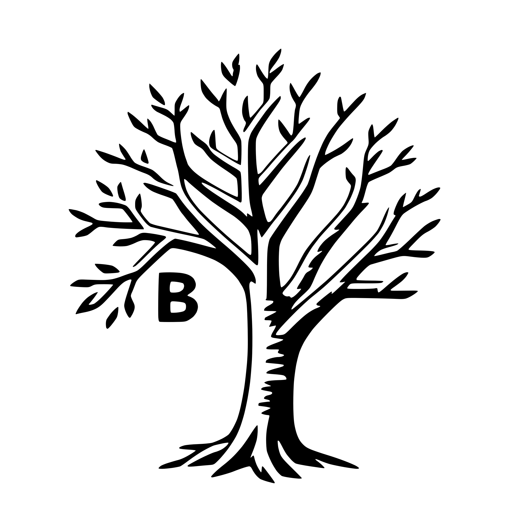 AI-generated SVG of 'couple's initials in tree'
