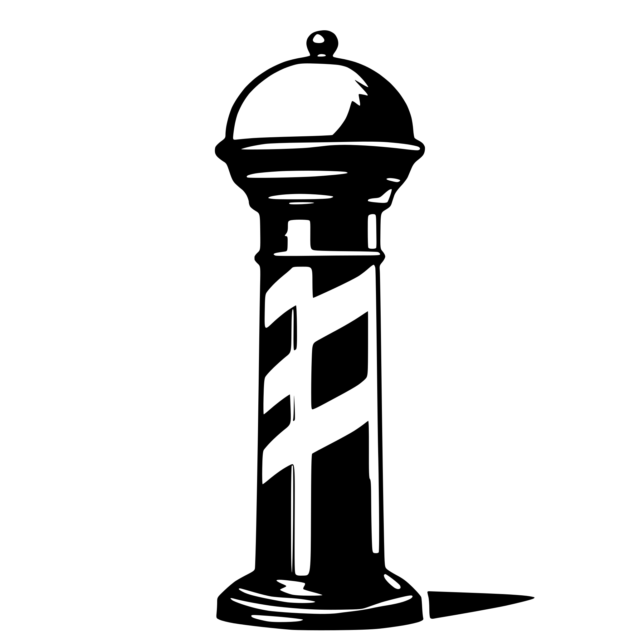 AI-generated SVG of a barber pole