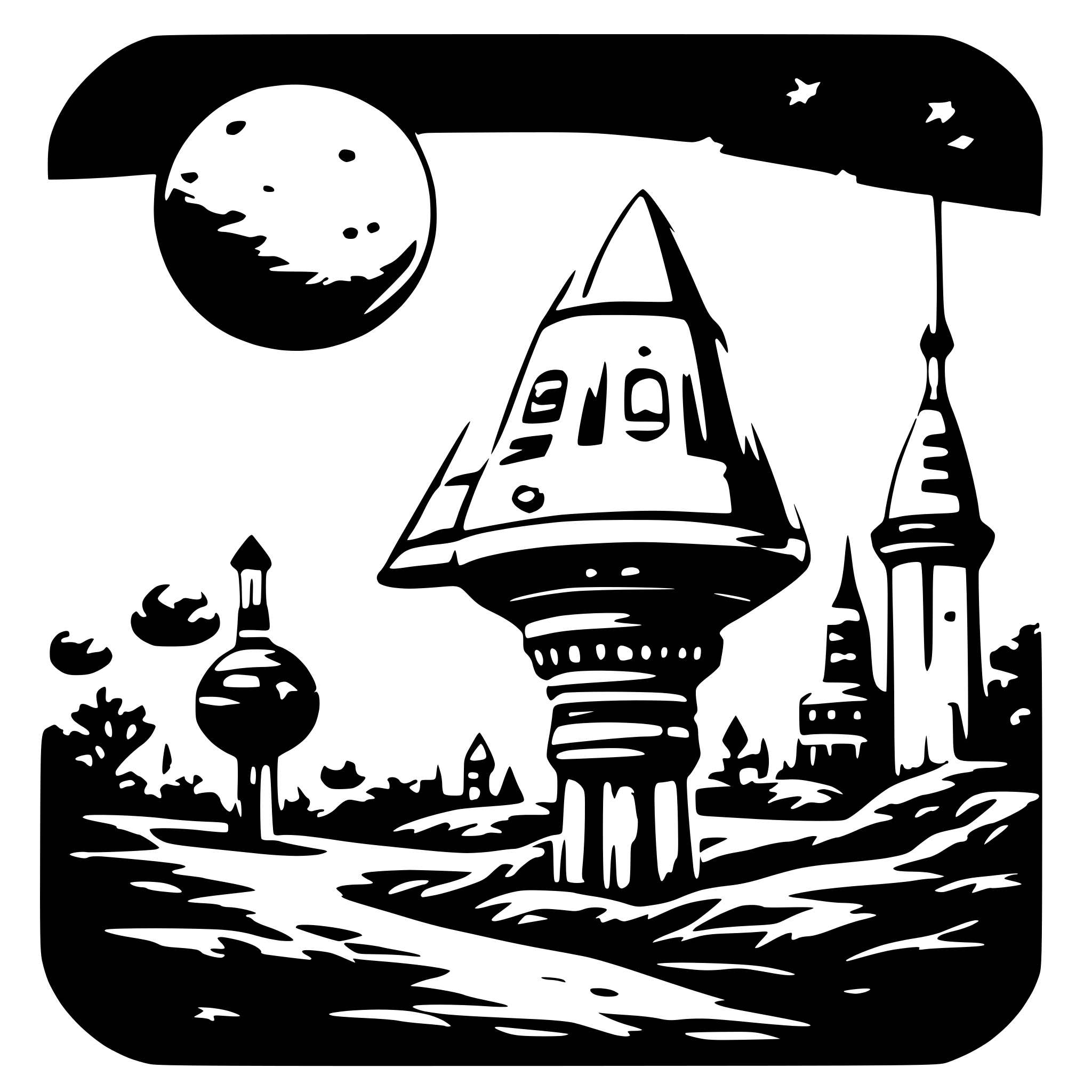 AI-generated SVG of 'space art'