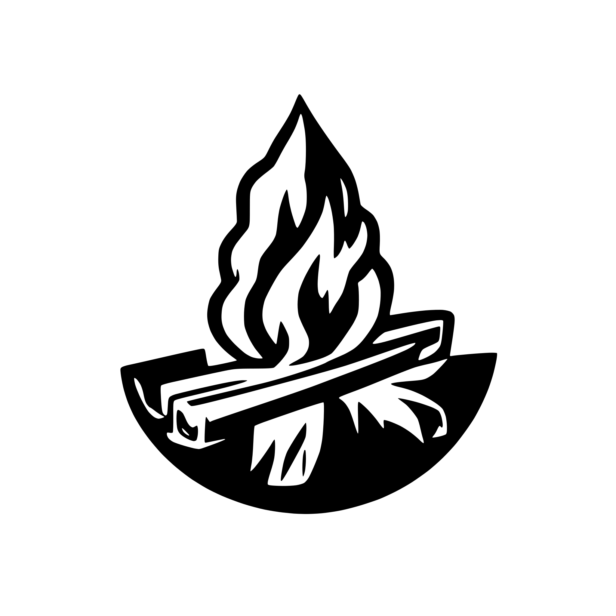 AI-generated SVG of a Bonfire logo