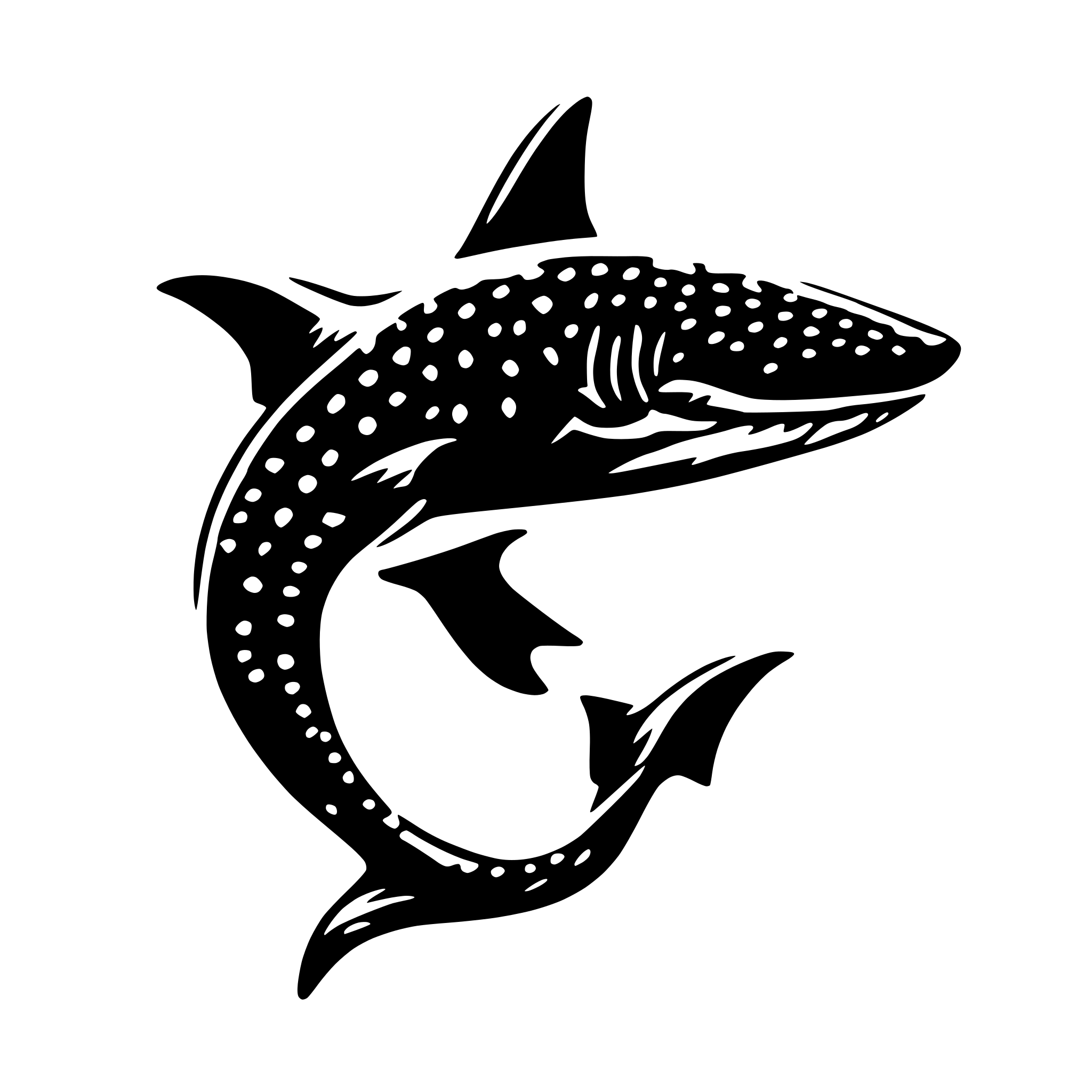 AI-generated SVG of 'whale shark'