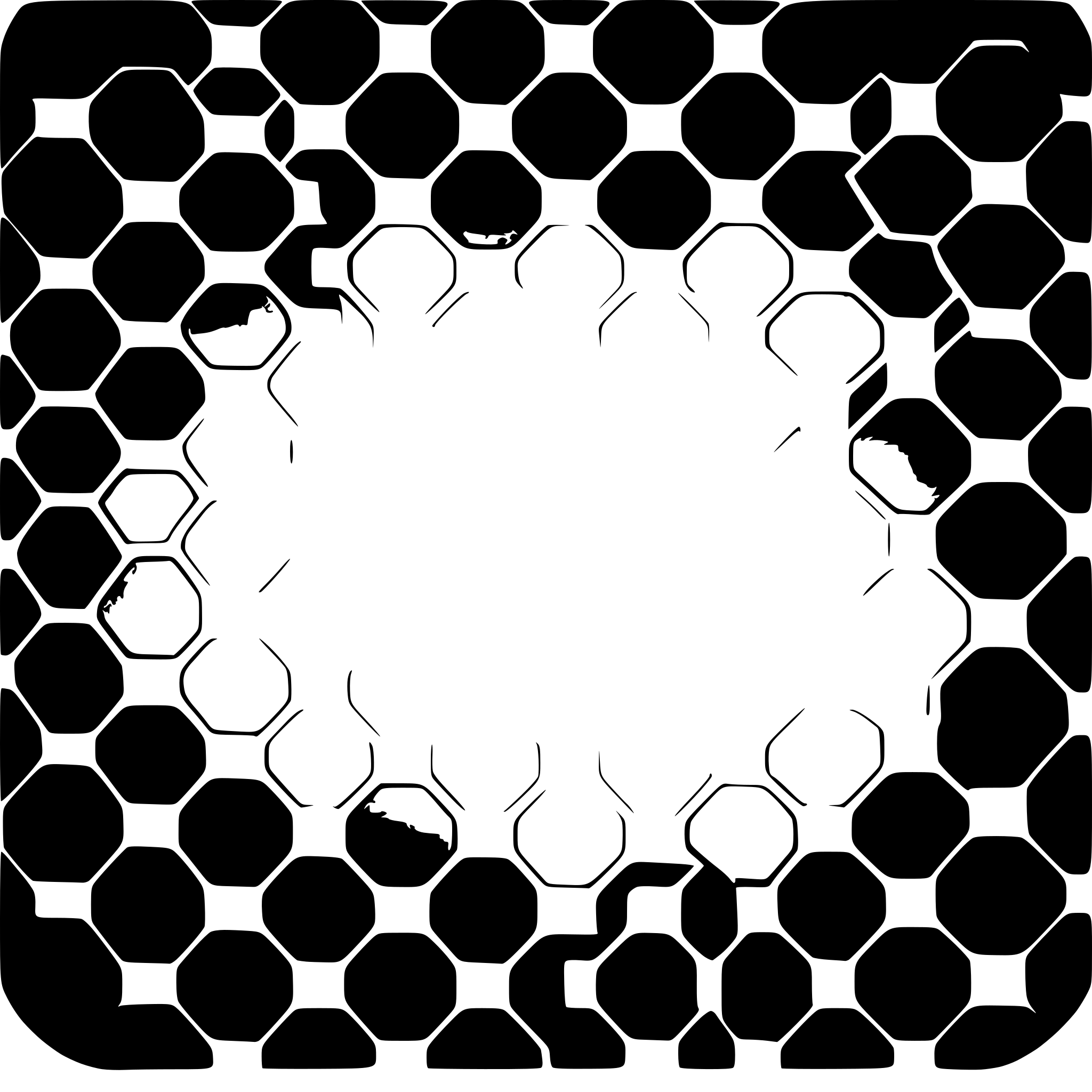AI-generated SVG of 'simple hexagon arabic pattern'