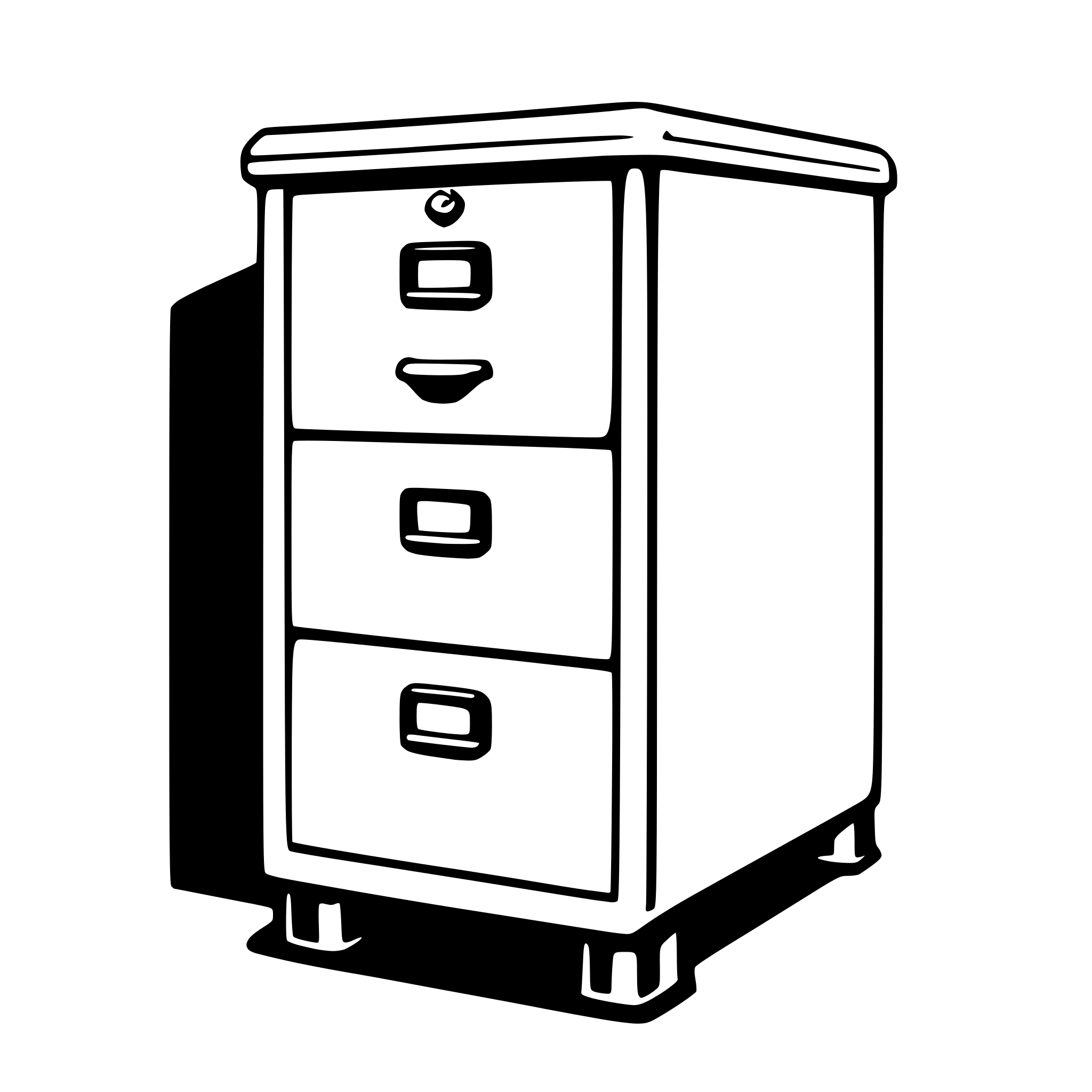 AI-generated SVG of a filing cabinet