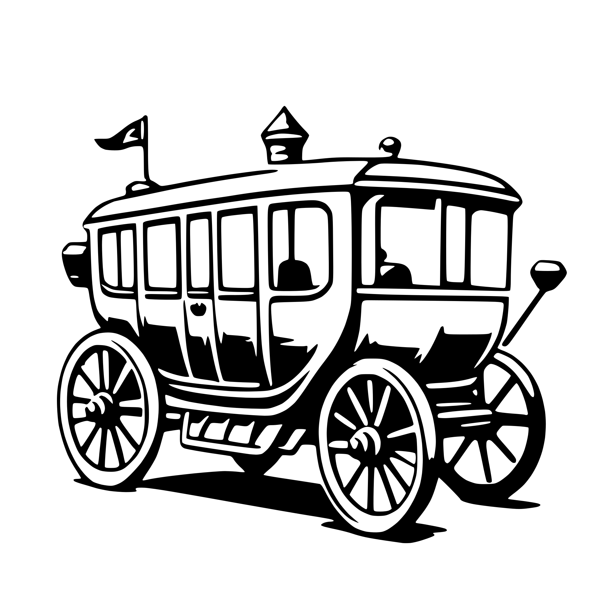 AI-generated SVG of 'carriage'