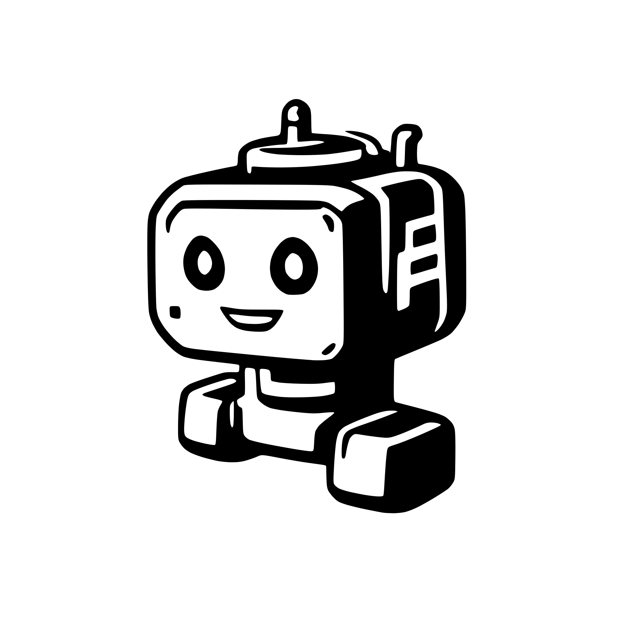 AI-generated SVG of a robot punch icon