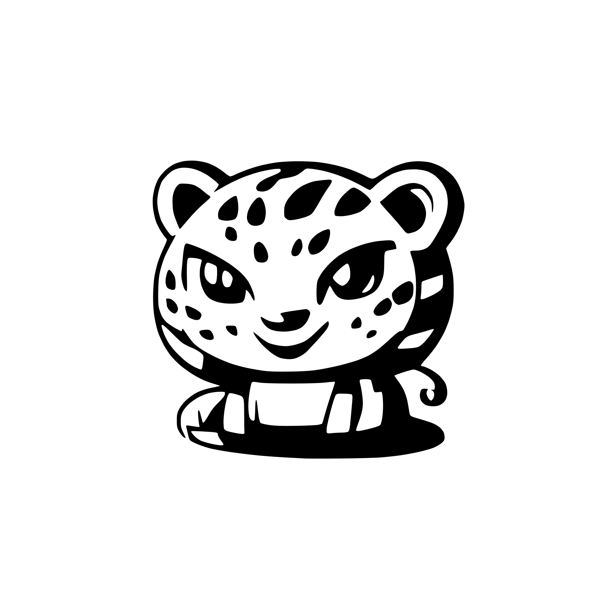 AI-generated SVG of a jaguar