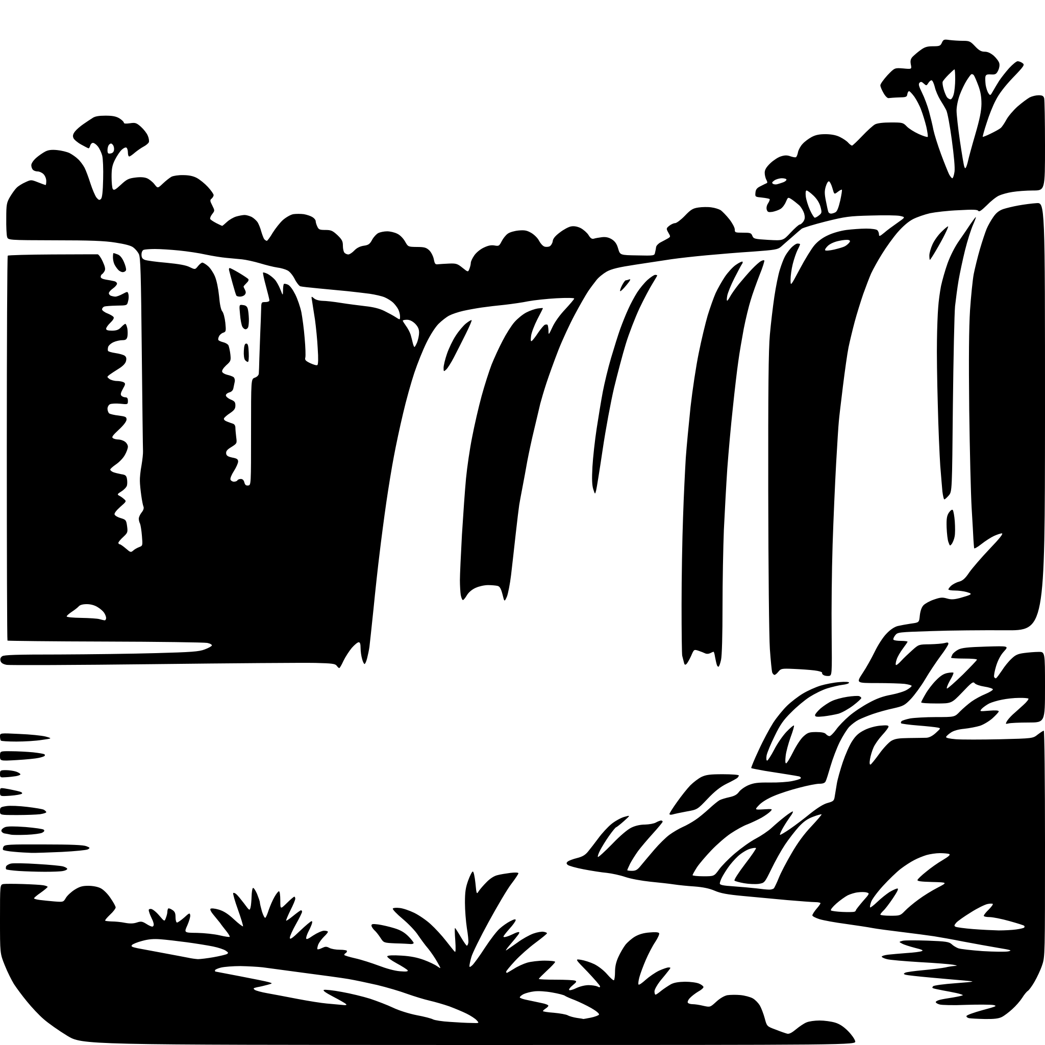 AI-generated SVG of 'iguazu falls'