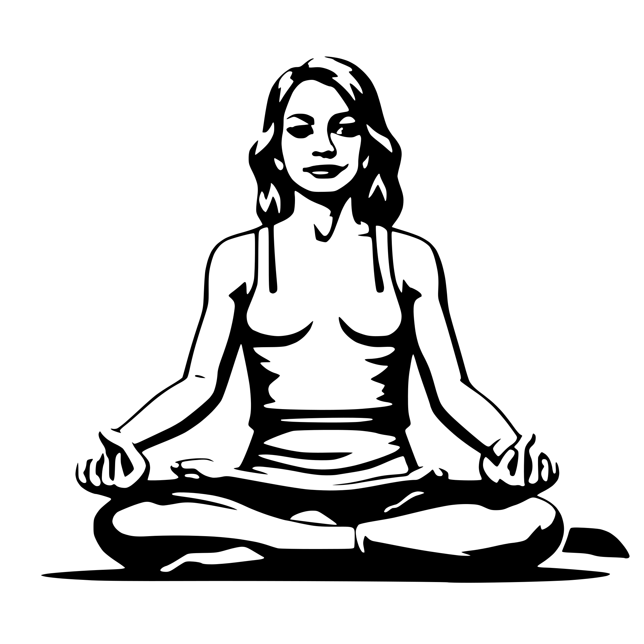 AI-generated SVG of 'yoga downdog'