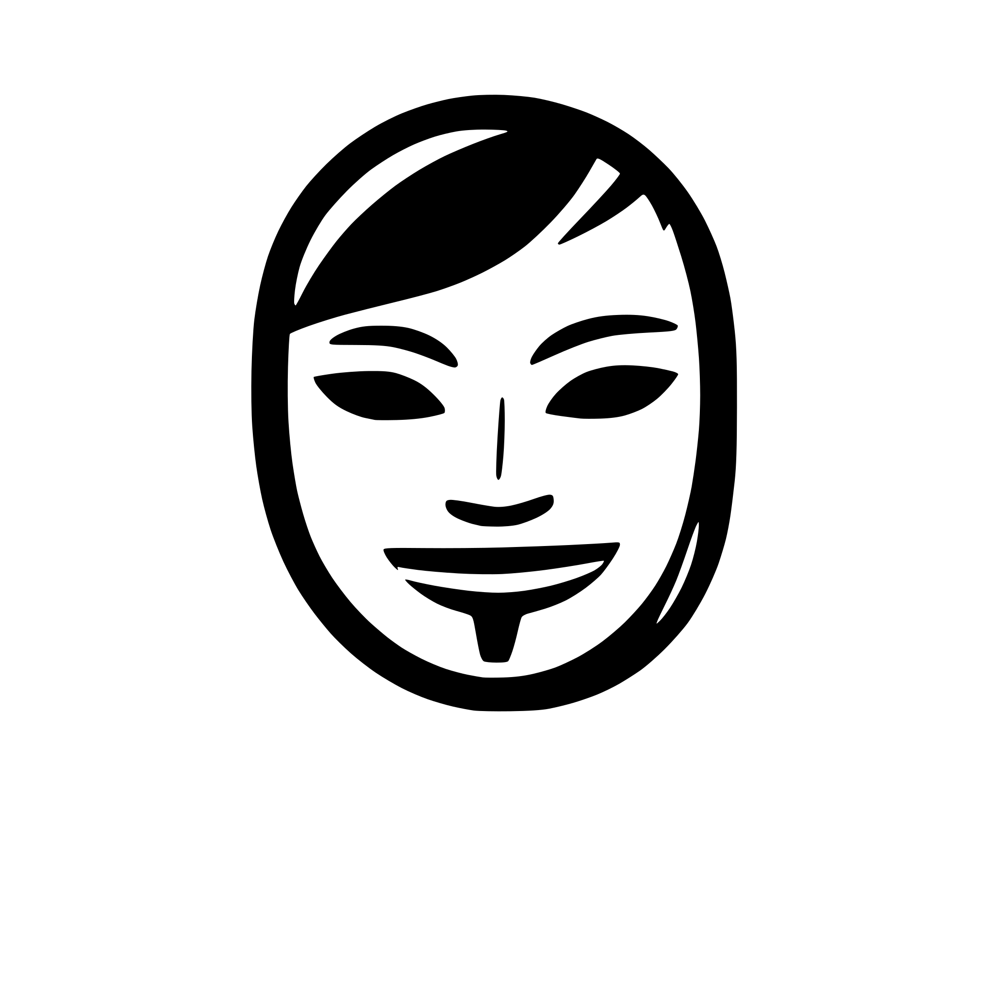 AI-generated SVG of a anonymous mask icon