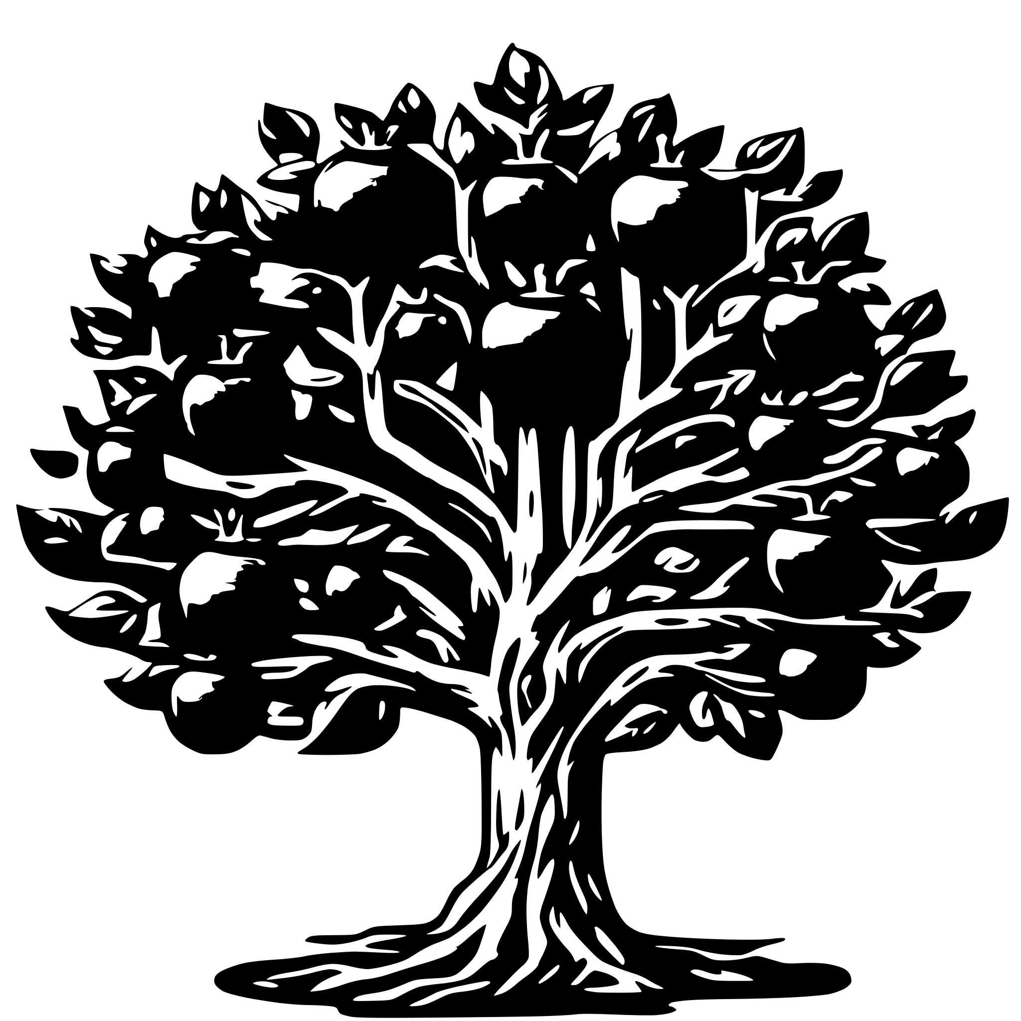 AI-generated SVG of 'tree of life armenian pomegranate'