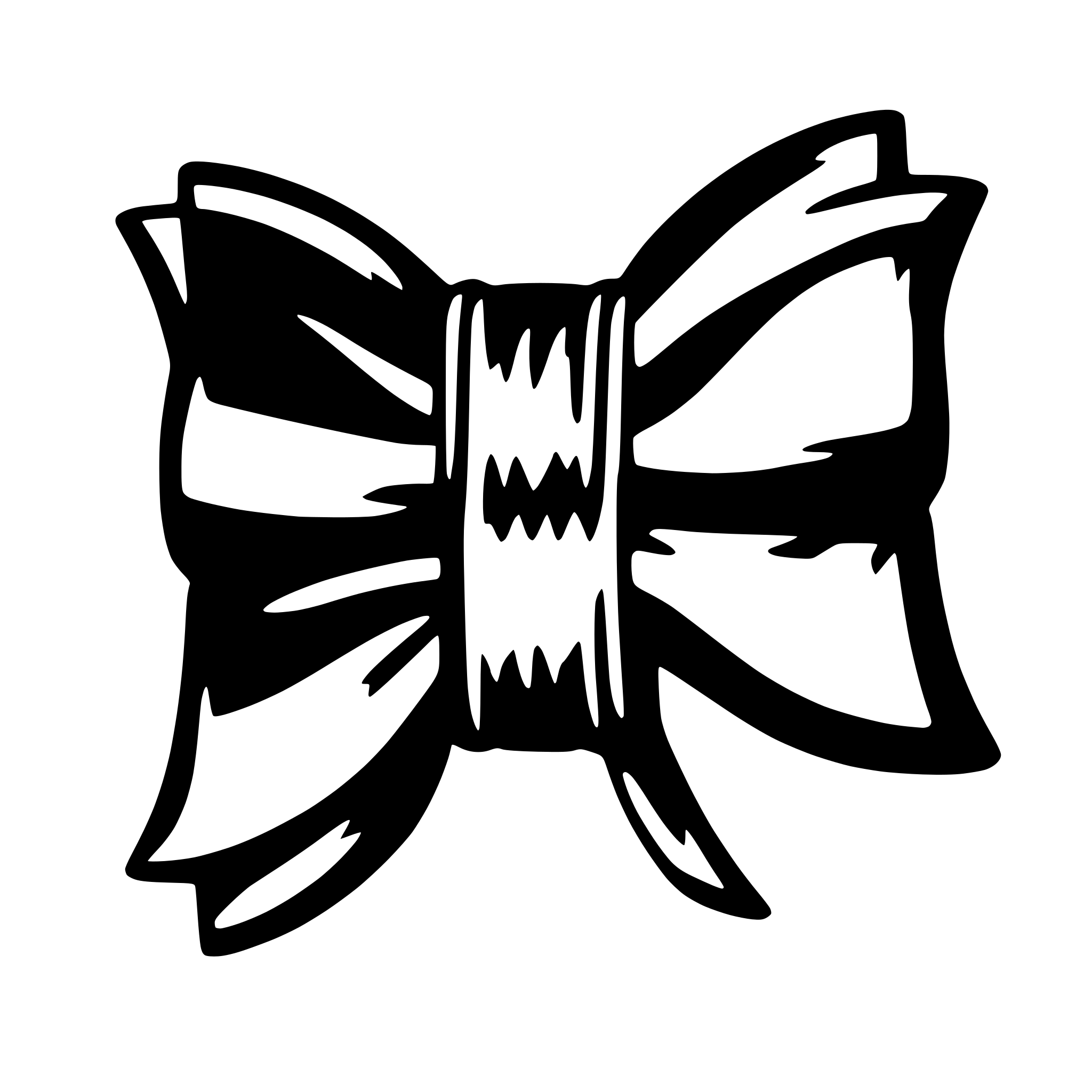 AI-generated SVG of 'bow tie minimalist'