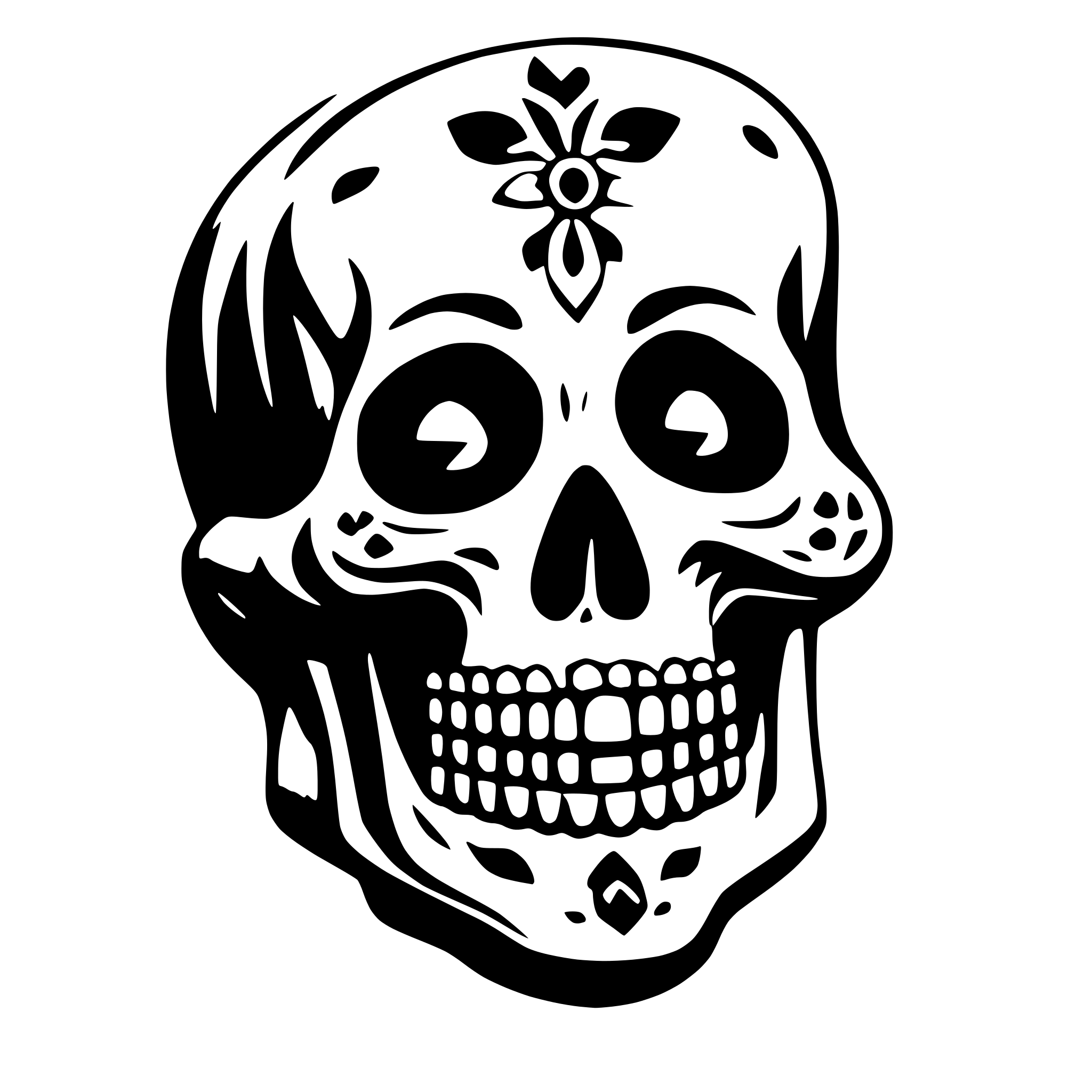 AI-generated SVG of 'dias los muertos'