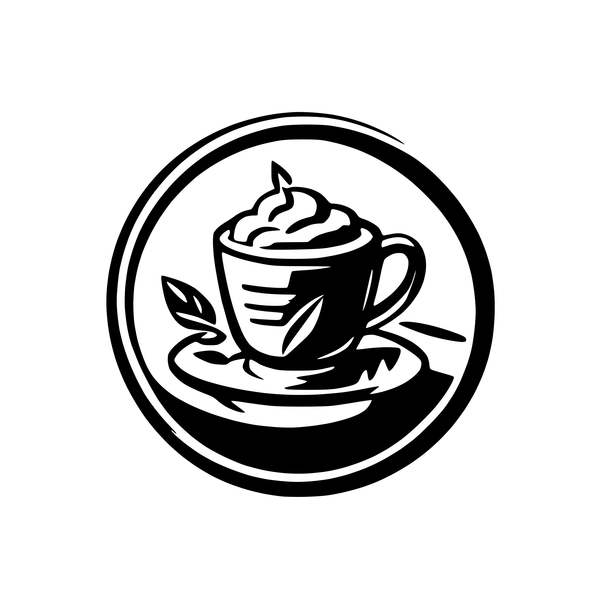 AI-generated SVG of a old square retro hong kong cafe logo
