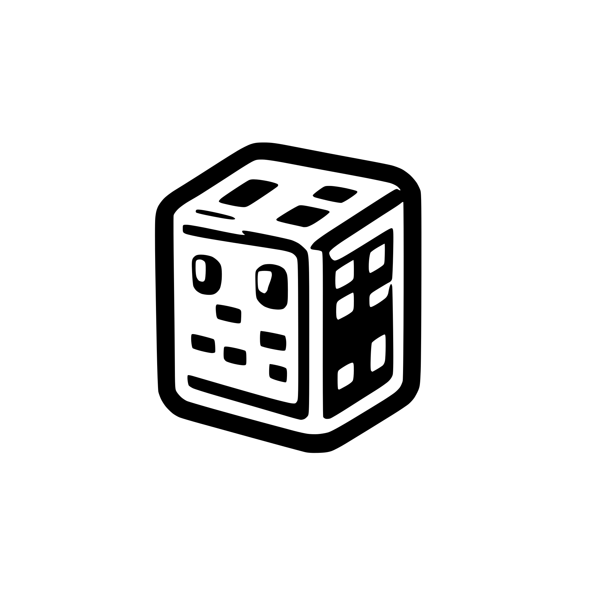 AI-generated SVG of a 3 outlined  3d squares