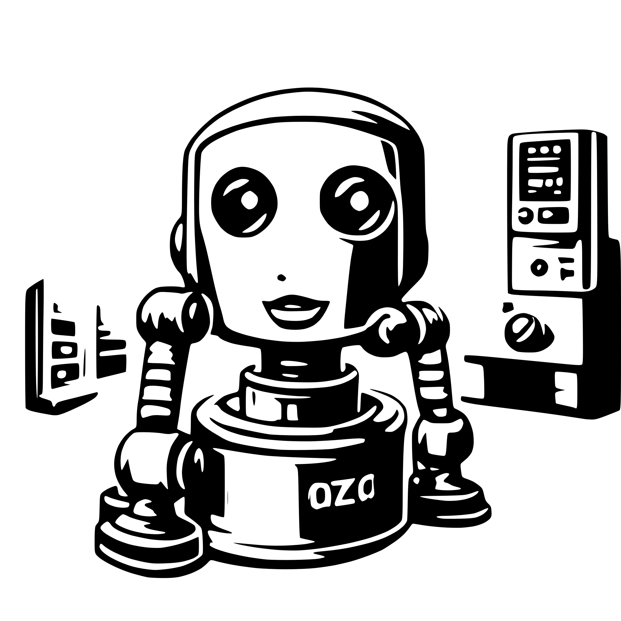AI-generated SVG of a oracle bot