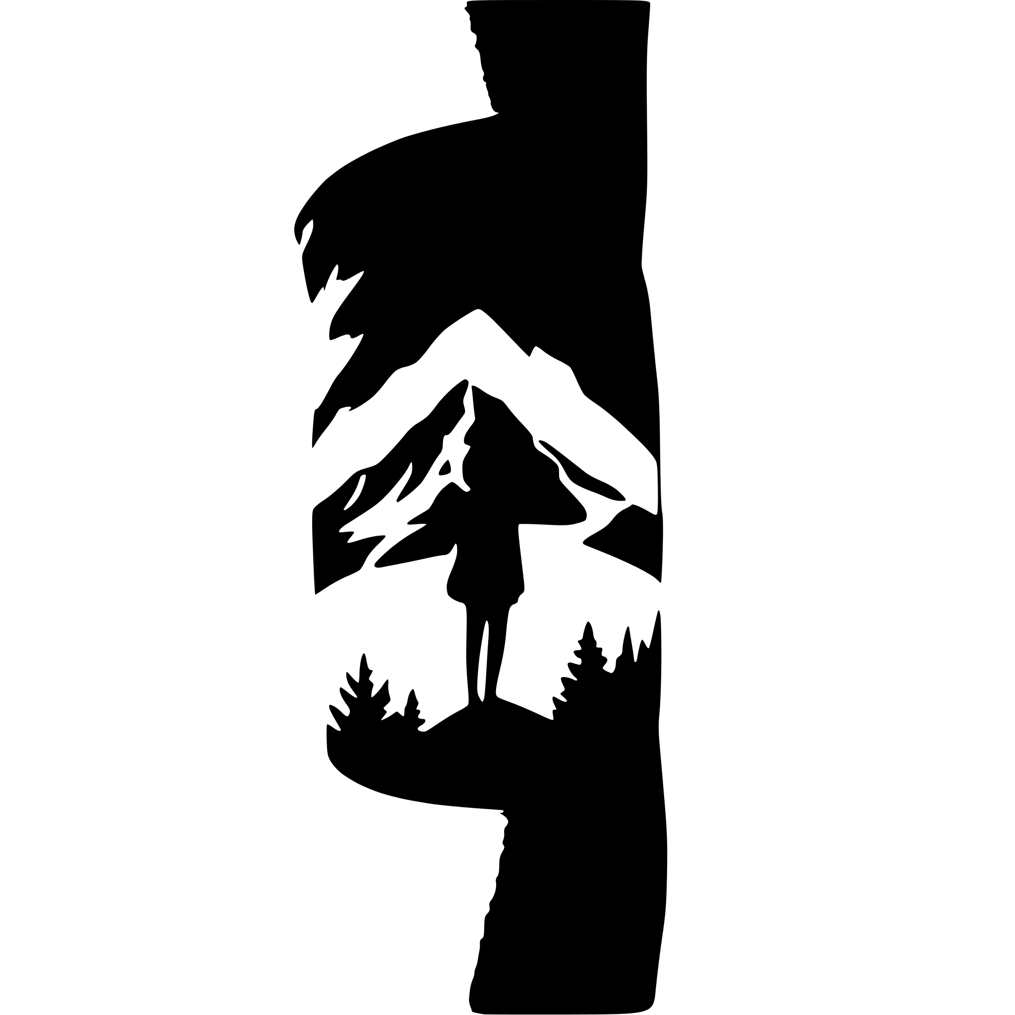 AI-generated SVG of 'Mountain silhouette tattoo'