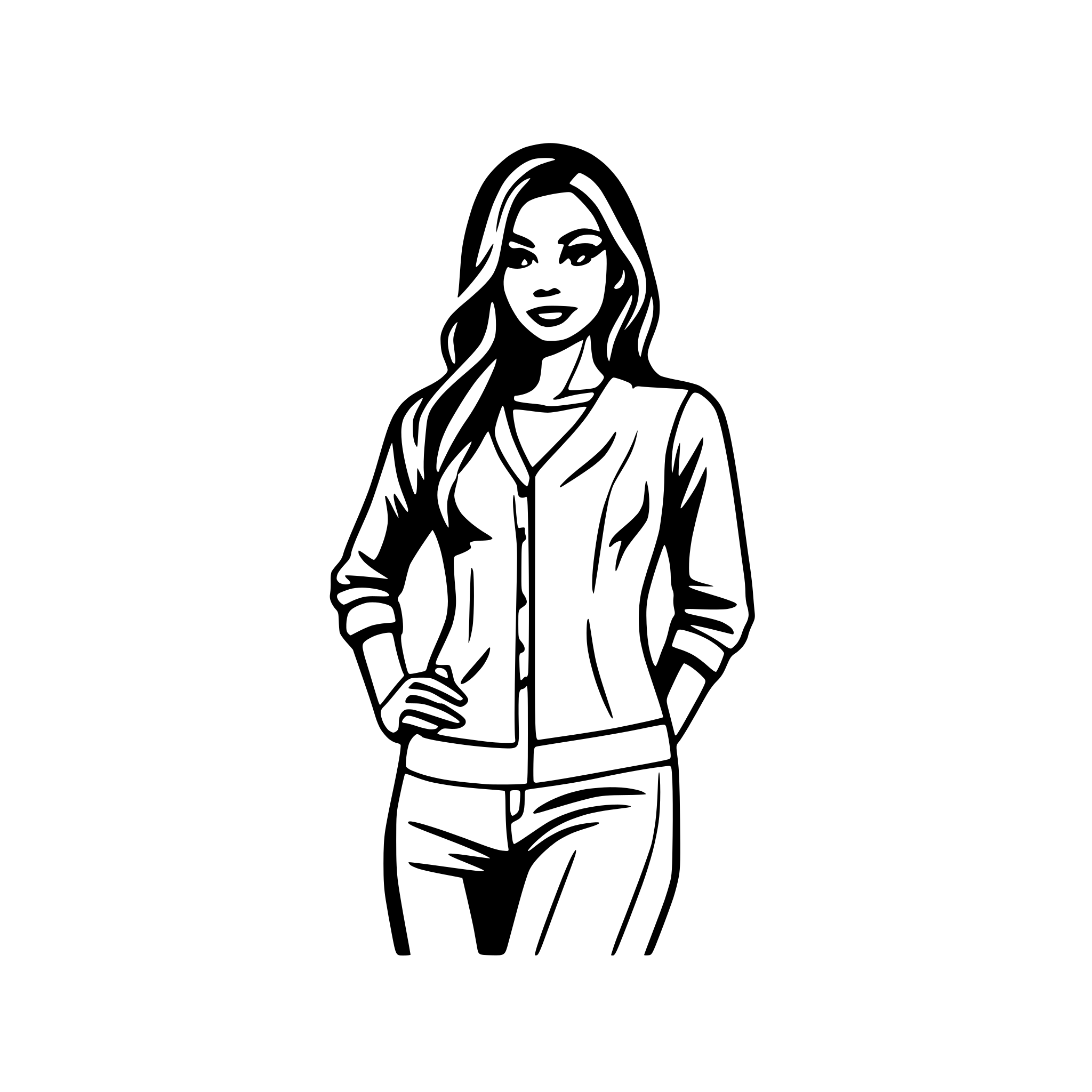 AI-generated SVG of a donna bianca bellissima, full body, vestita casual ma sexy AI-generated SVG of a donna bianca bellissima, full body, vestita casual ma sexy