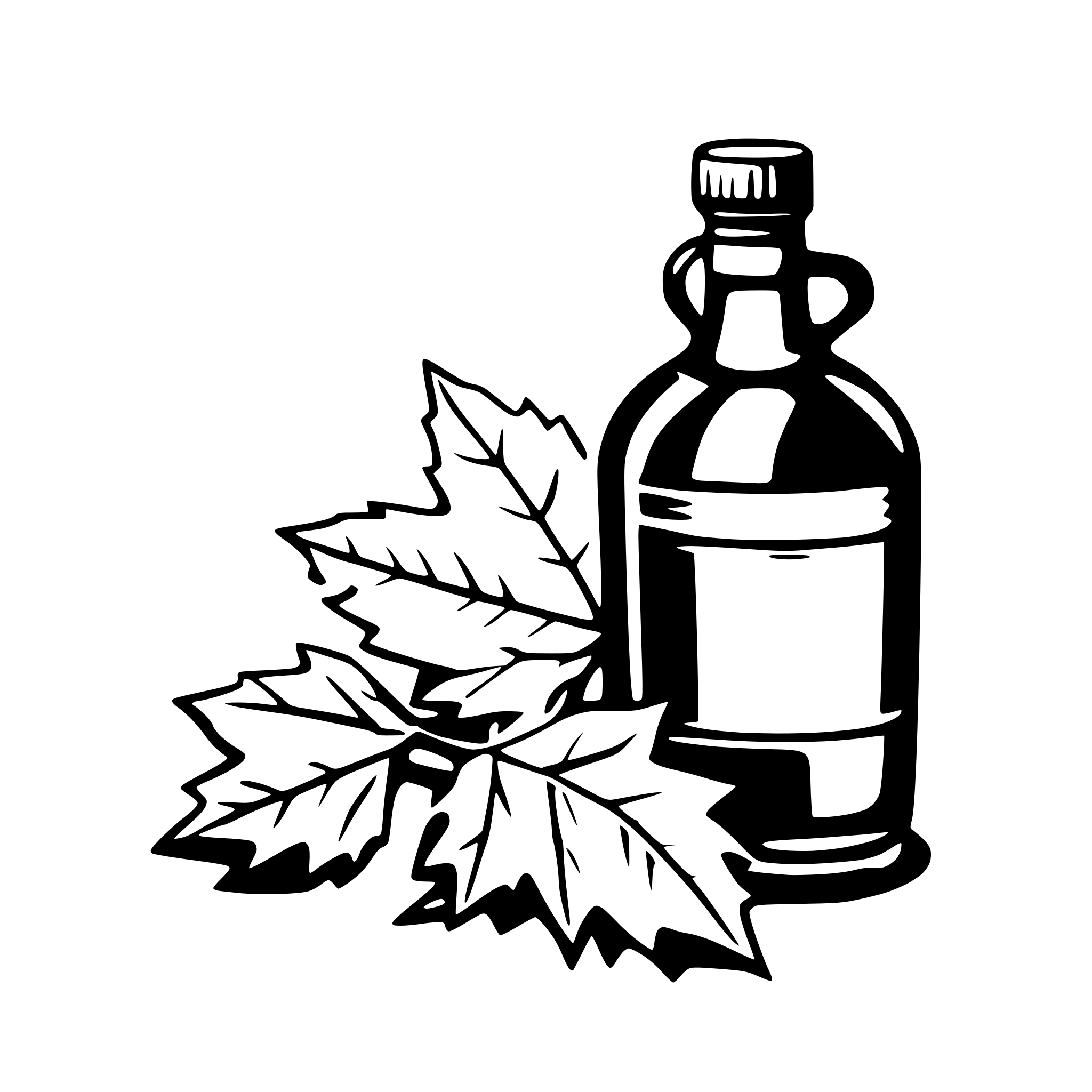 AI-generated SVG of a maple syrup