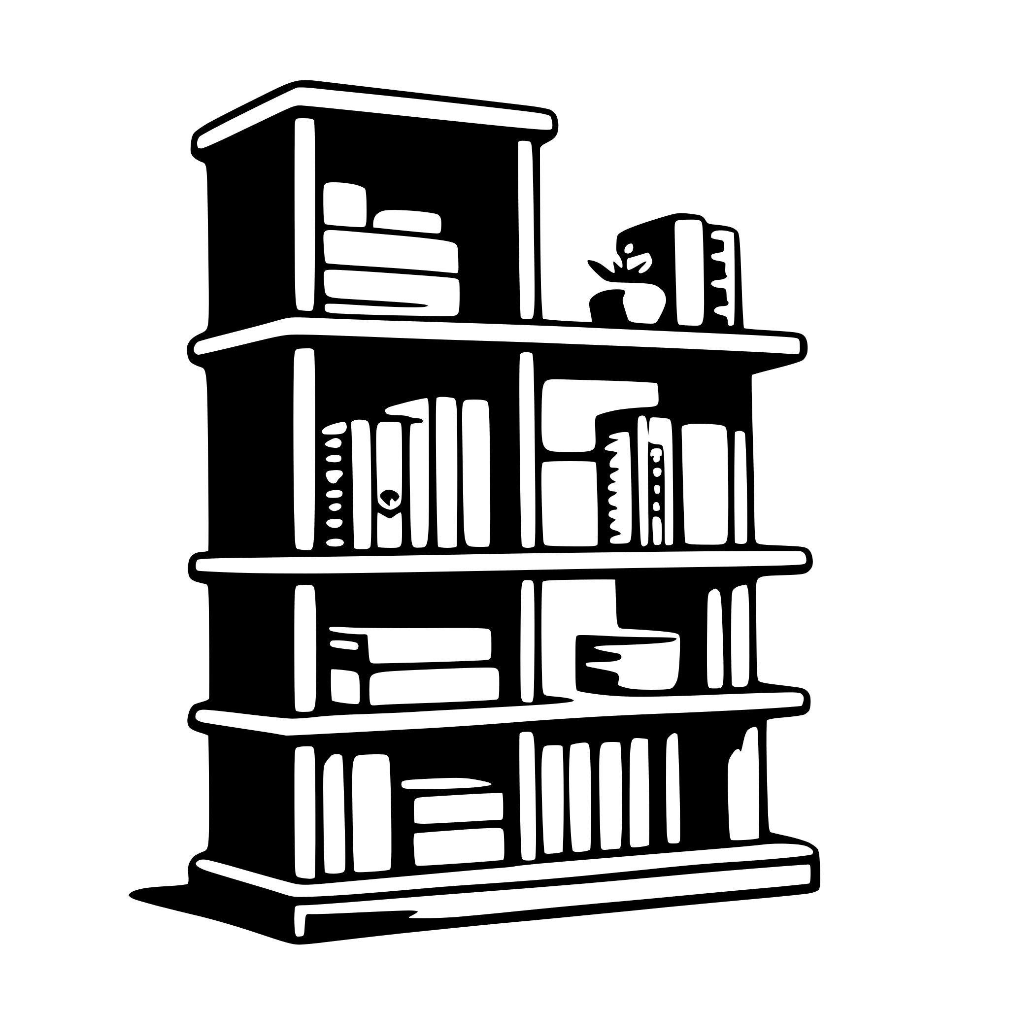 AI-generated SVG of 'bookcase'
